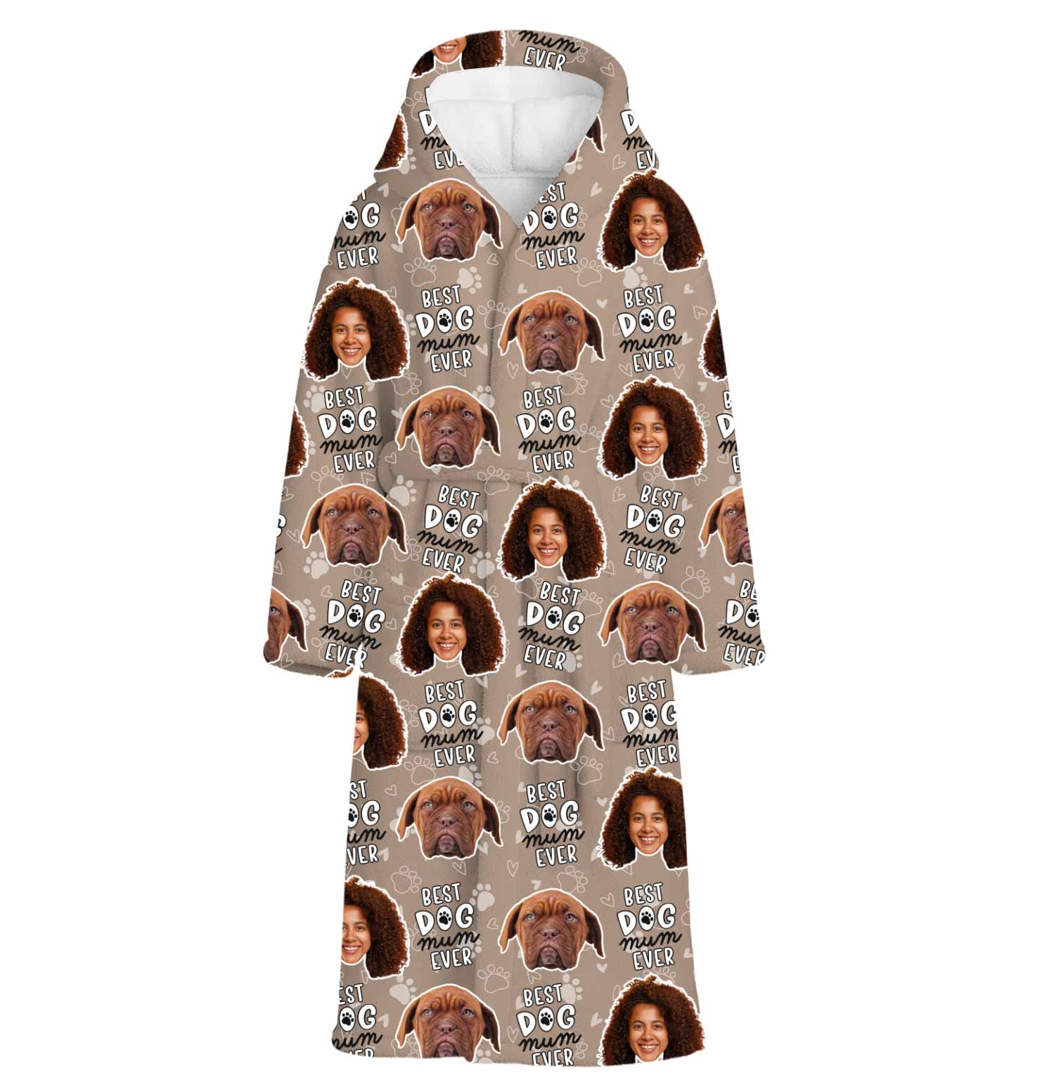Best Dog Mum Ever Personalised Dressing Gown