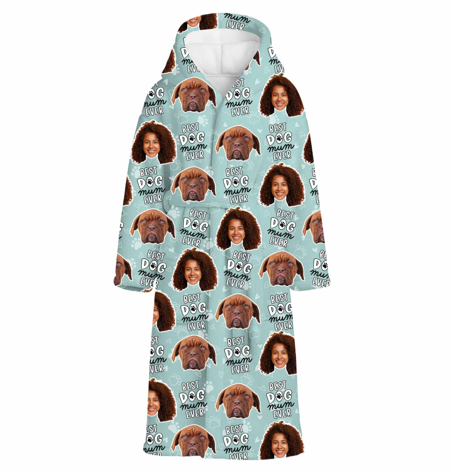 Best Dog Mum Ever Personalised Dressing Gown