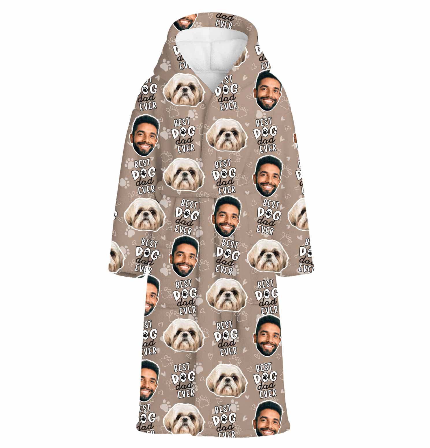 Best Dog Dad Ever Personalised Dressing Gown