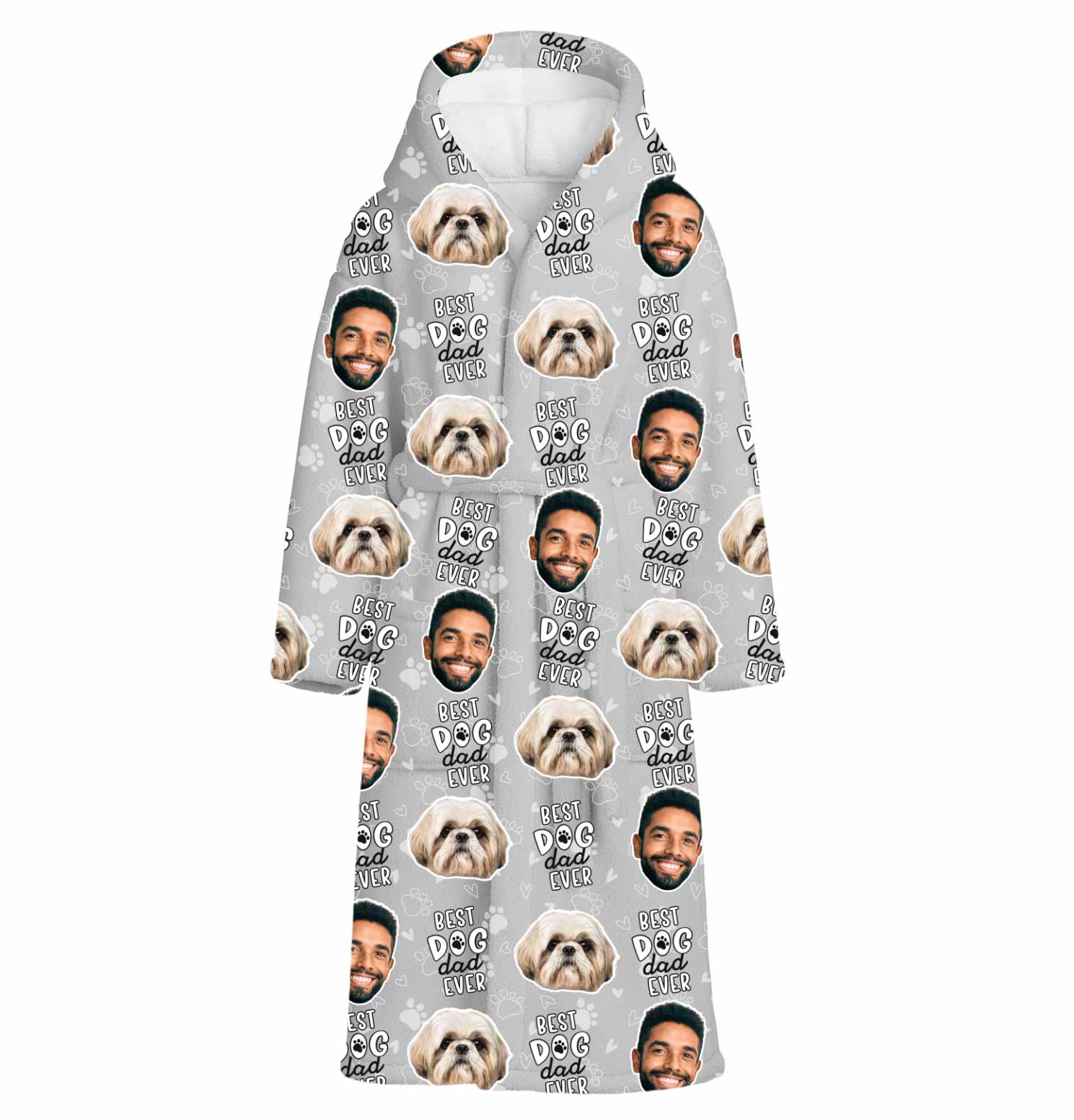 Best Dog Dad Ever Personalised Dressing Gown