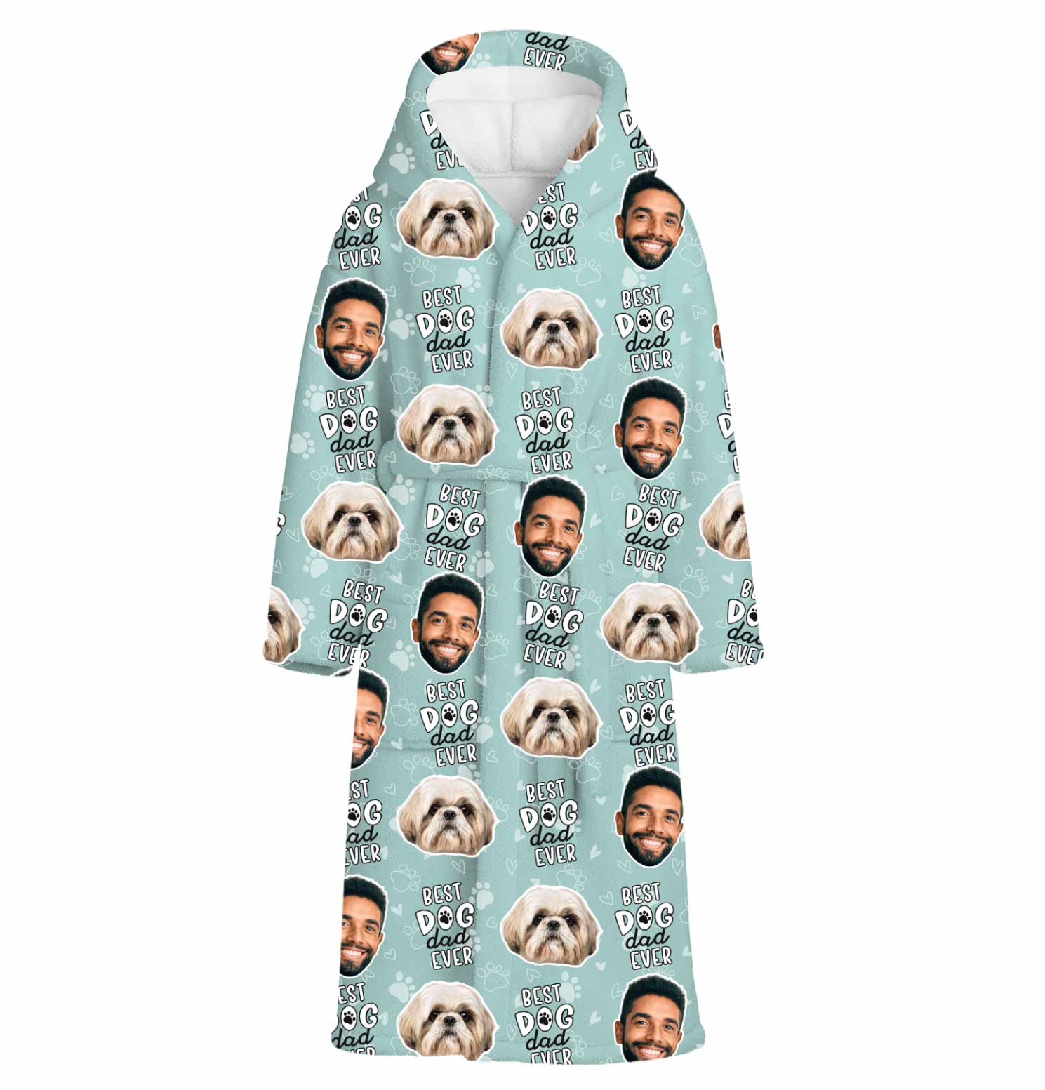 Best Dog Dad Ever Personalised Dressing Gown