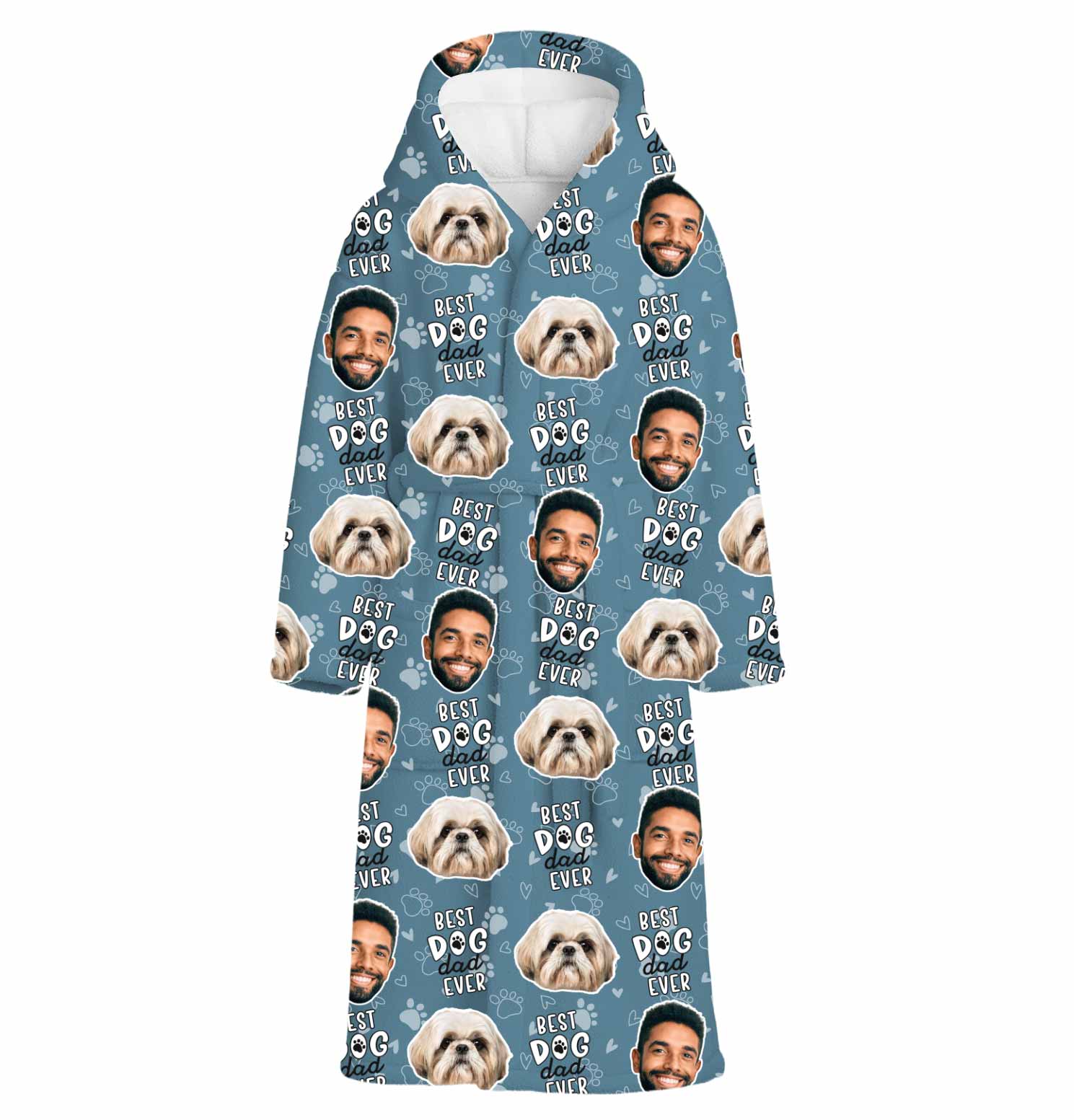 Best Dog Dad Ever Personalised Dressing Gown