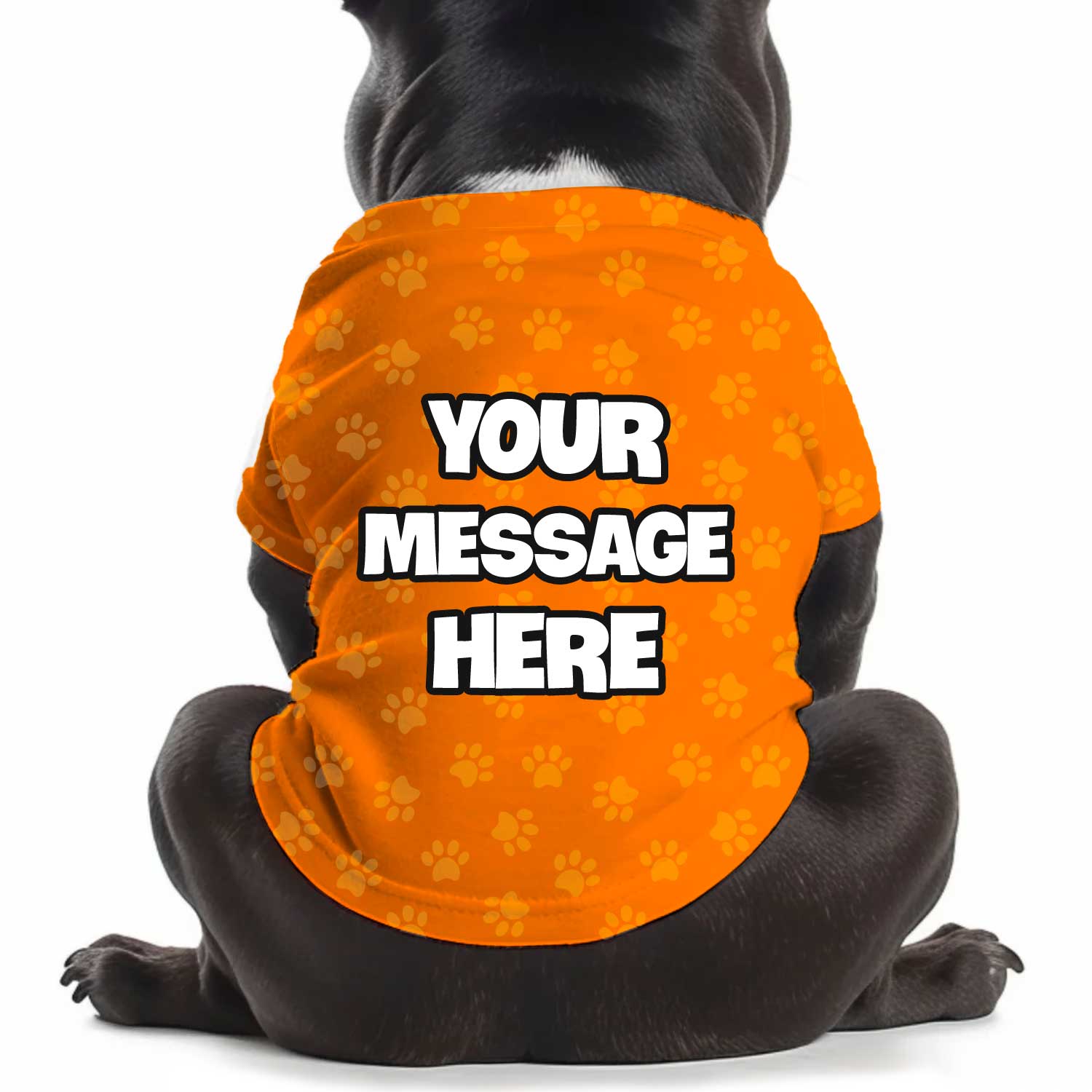 Custom Message Personalised Dog T Shirt