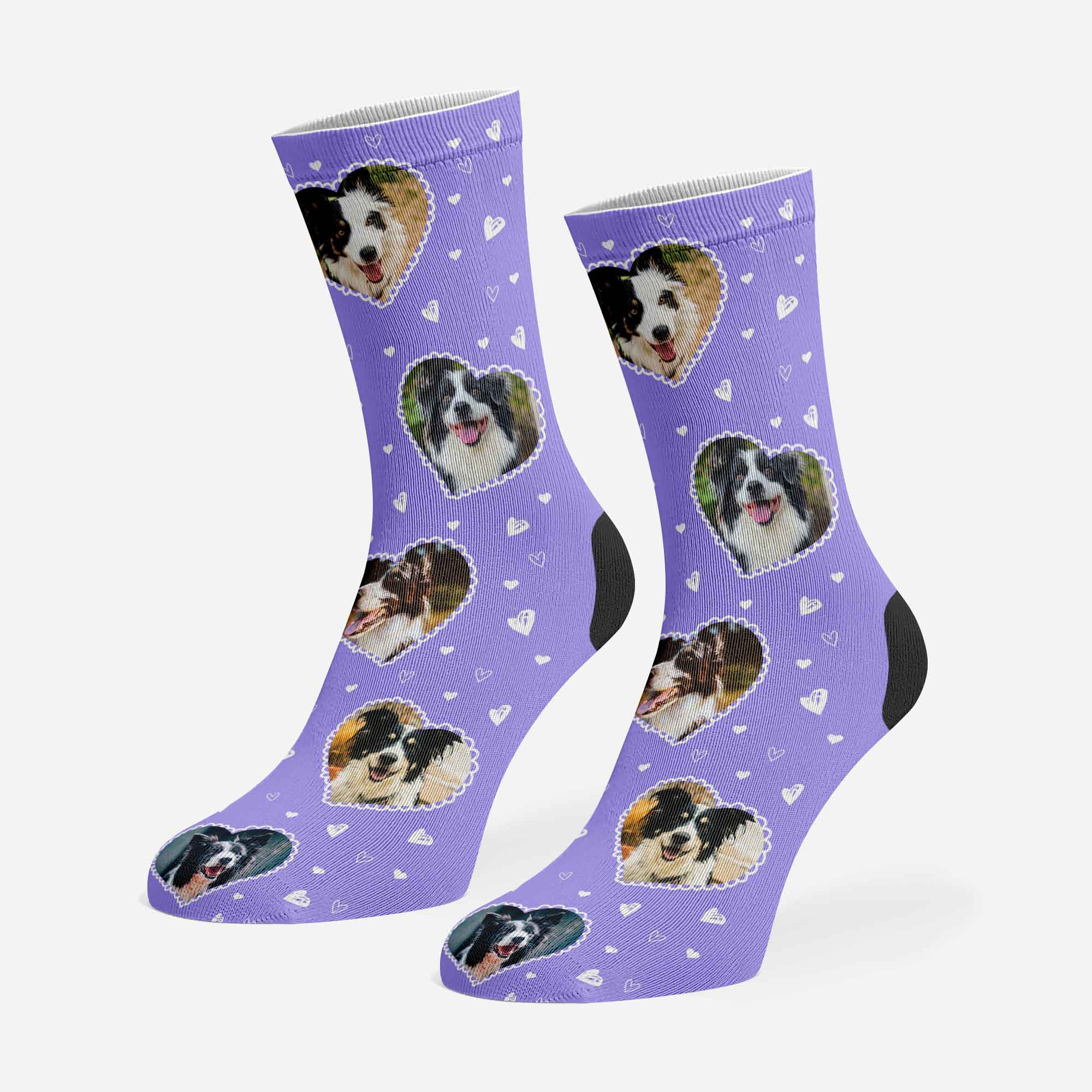 Love Pattern Doodle Socks