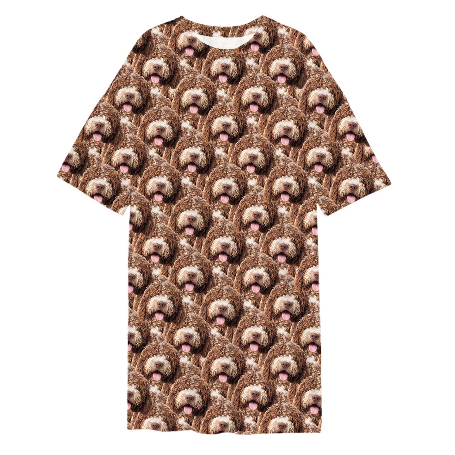 Dog Face Mash Ladies Sleepy Nightshirt