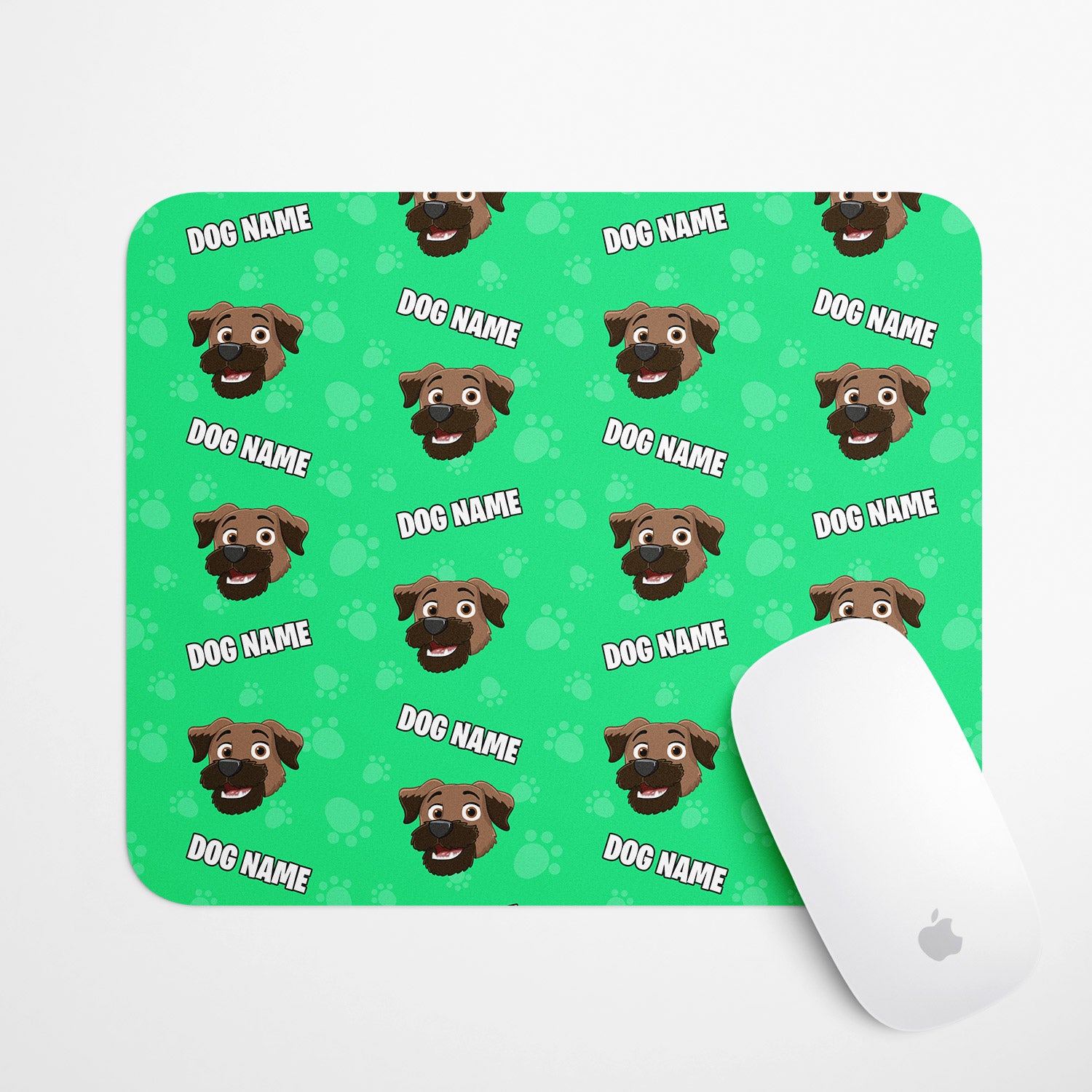 Your Cartoon Dog Personalised Mouse Mat