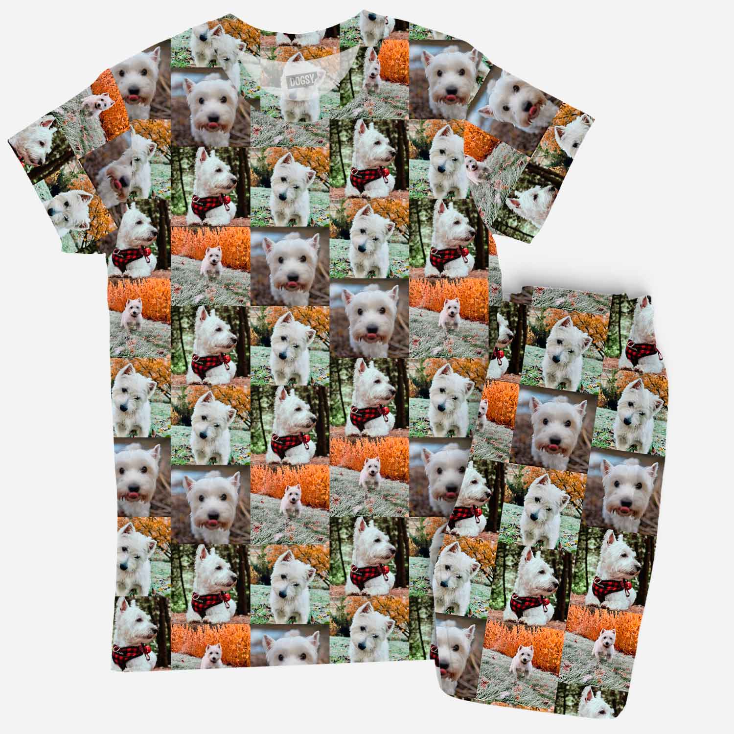 Women's Photo Collage Pyjamas - Trouser Set