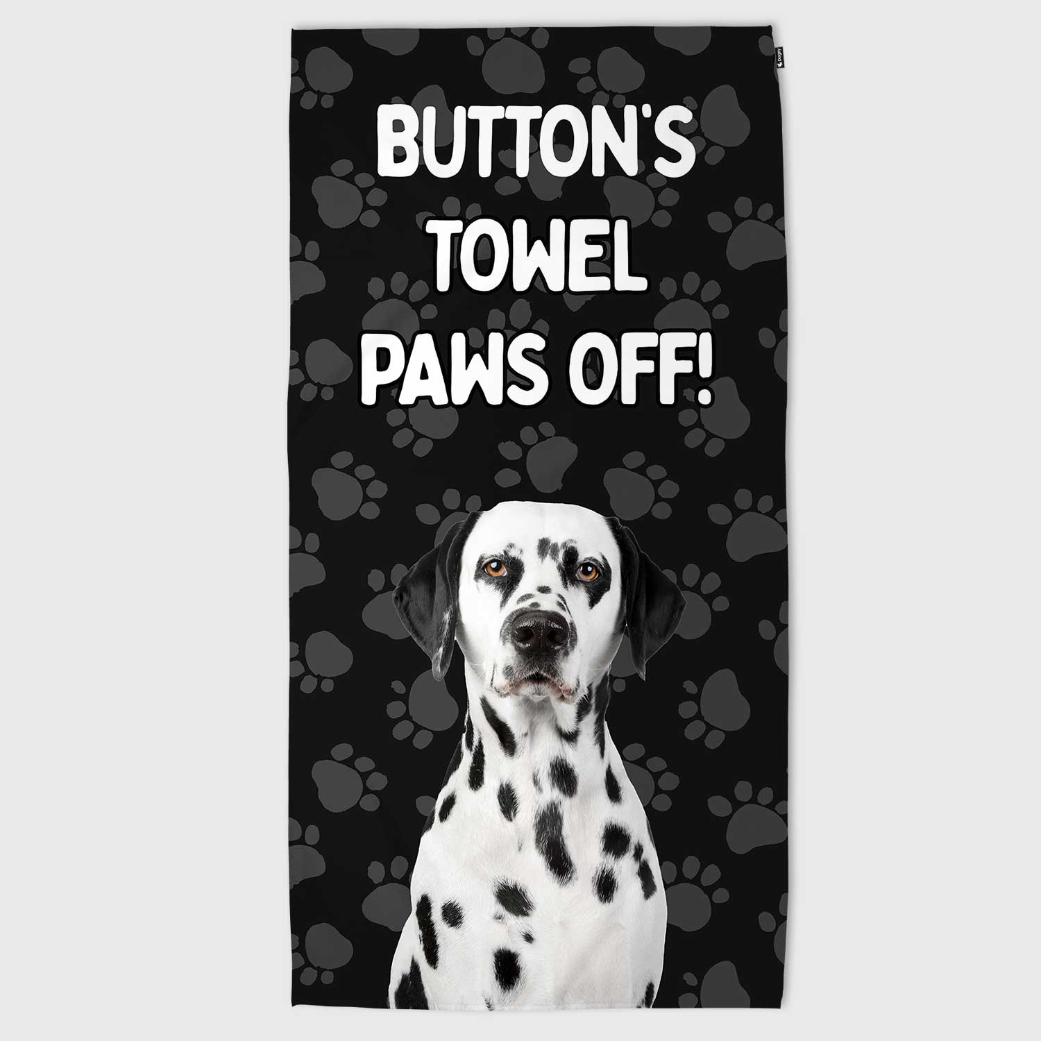 (Dog Name's) Towel Paws Off! Personalised Beach Towel
