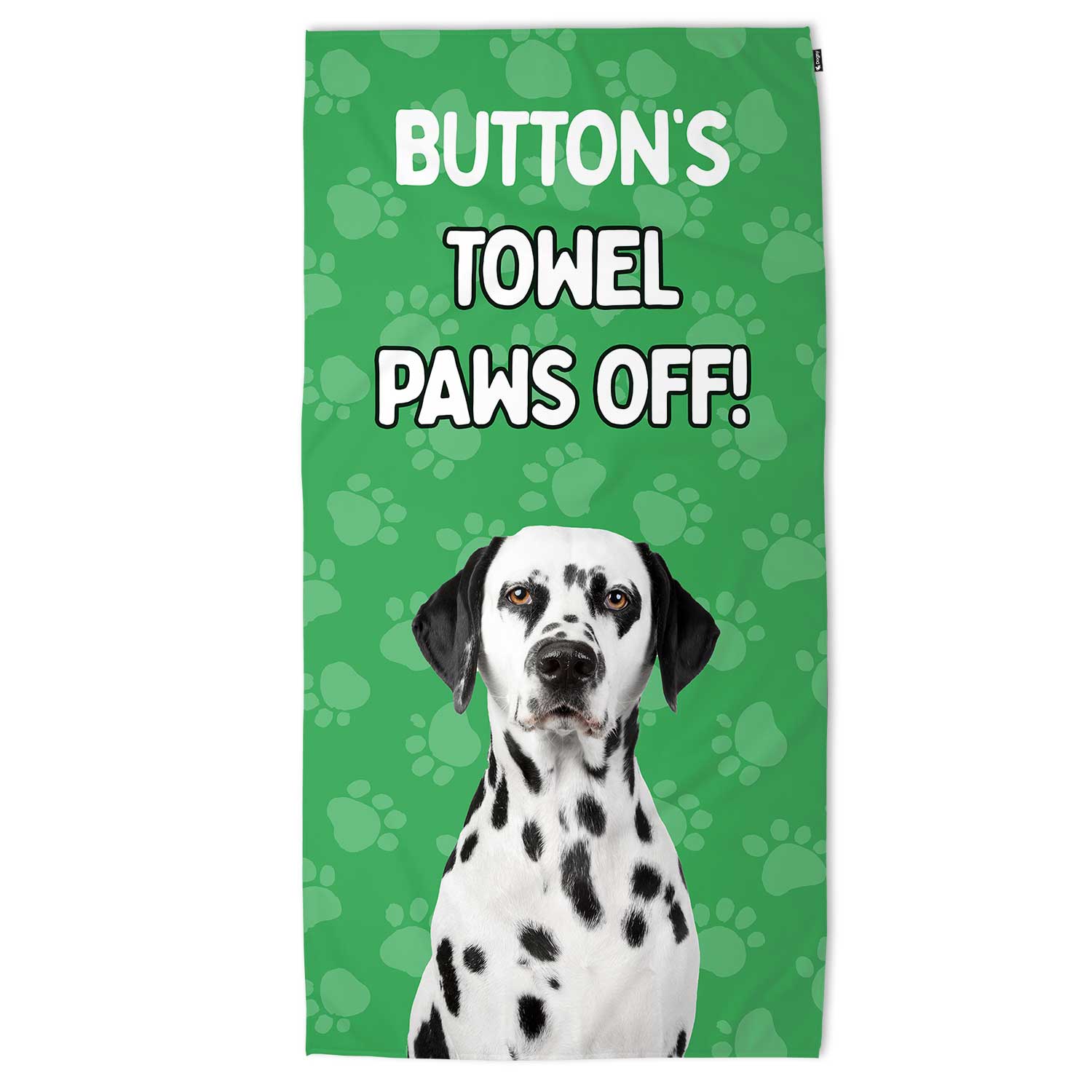 (Dog Name's) Towel Paws Off! Personalised Beach Towel