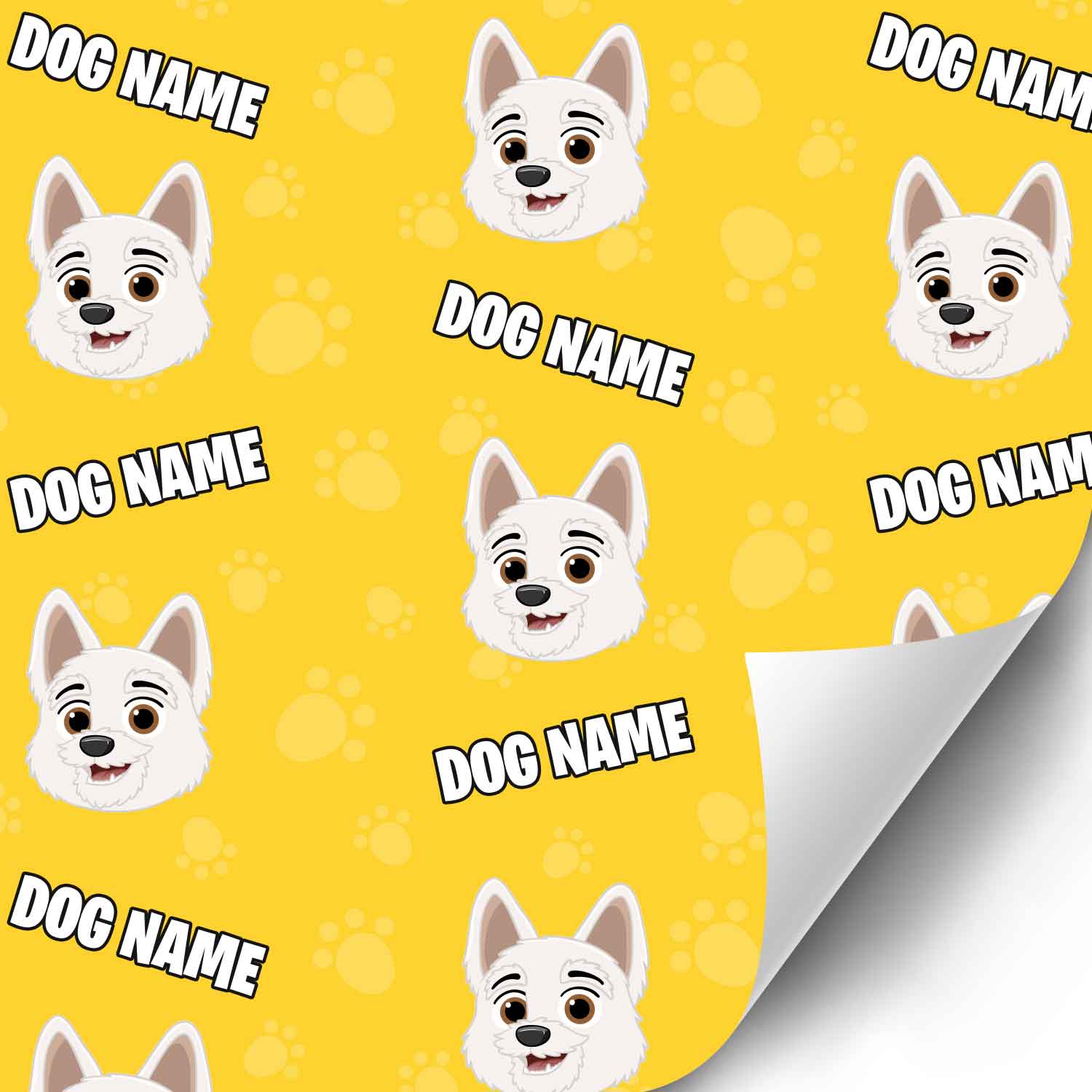 Your Dog Cartoon Personalised Wrapping Paper