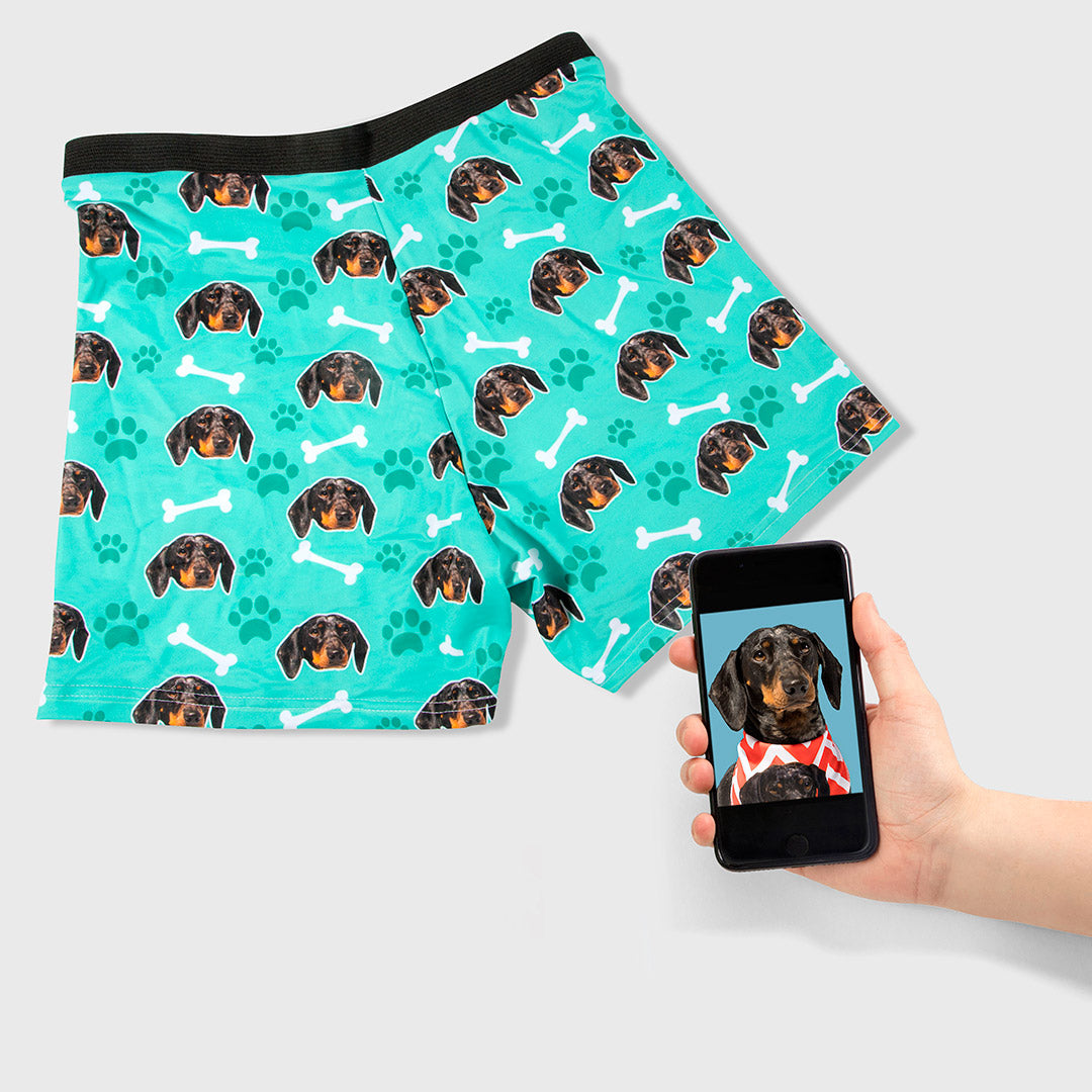 Personalised Ladies Dog Pattern Lounge Bottoms