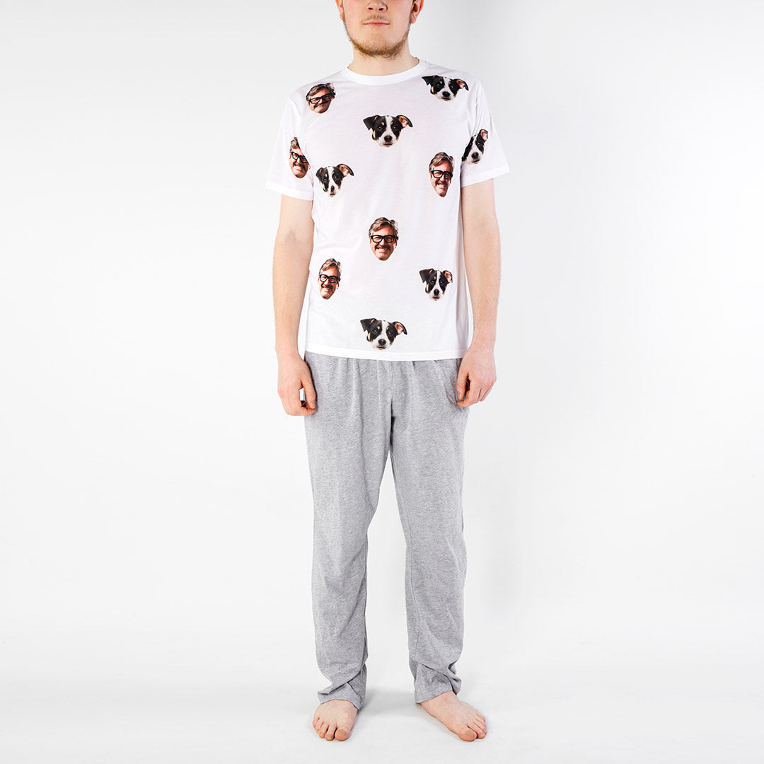 Dog & Owner Men's Pyjama Set With Photos