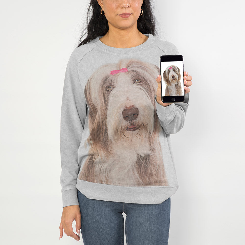Dog Face Ladies Sweatshirt