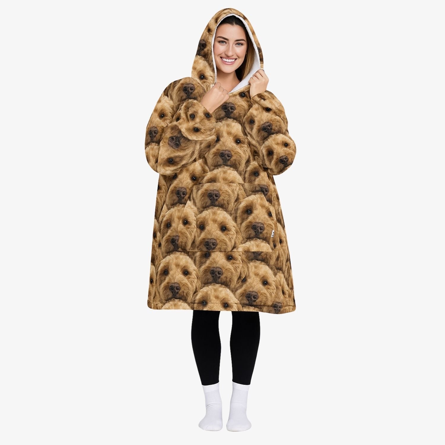 Your Dog Mash Hoodie Blanket