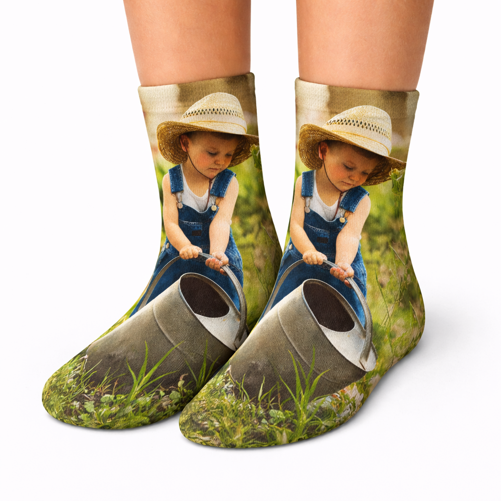 Full Photo Personalised Kids Socks
