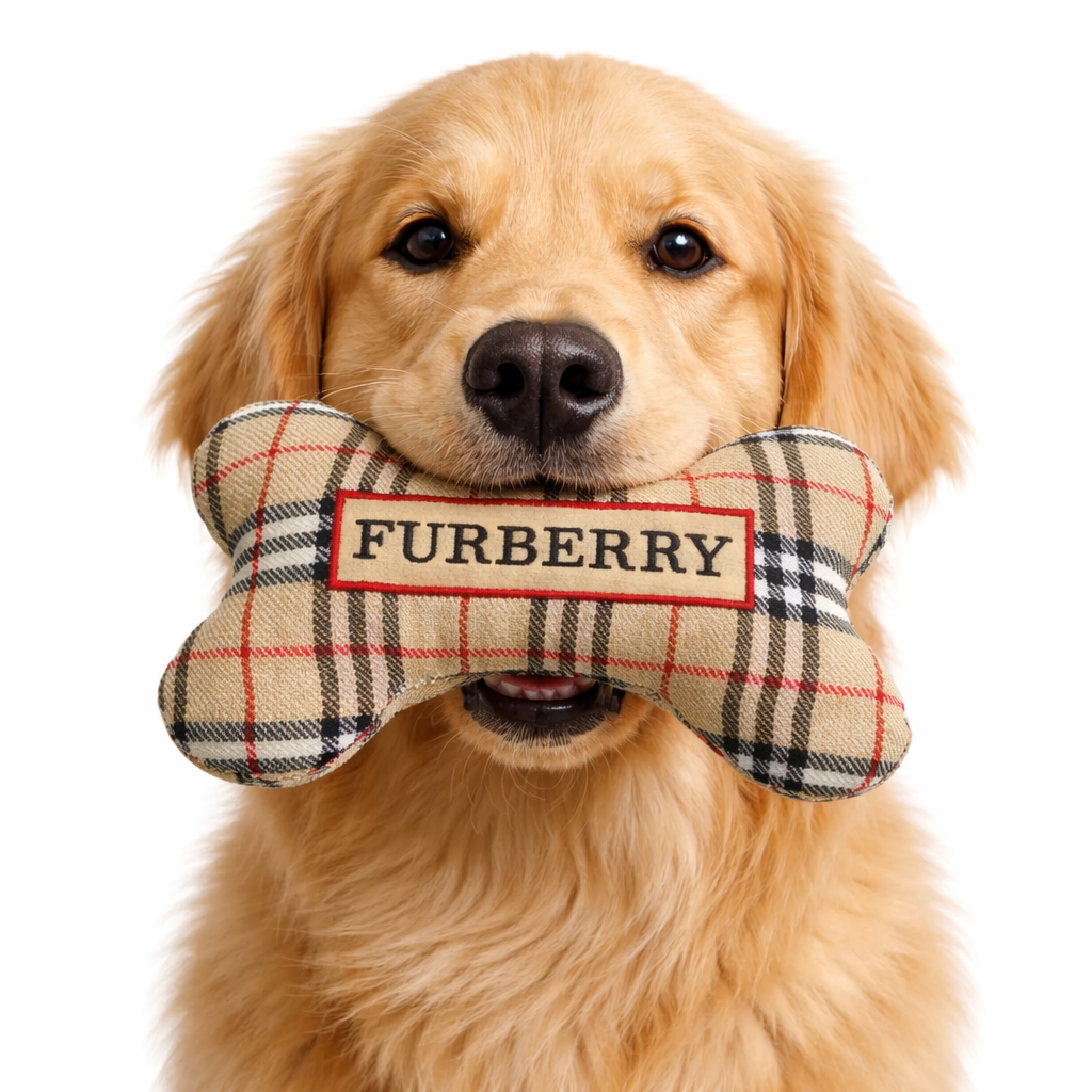 Furberry Bone Plush Dog Toy