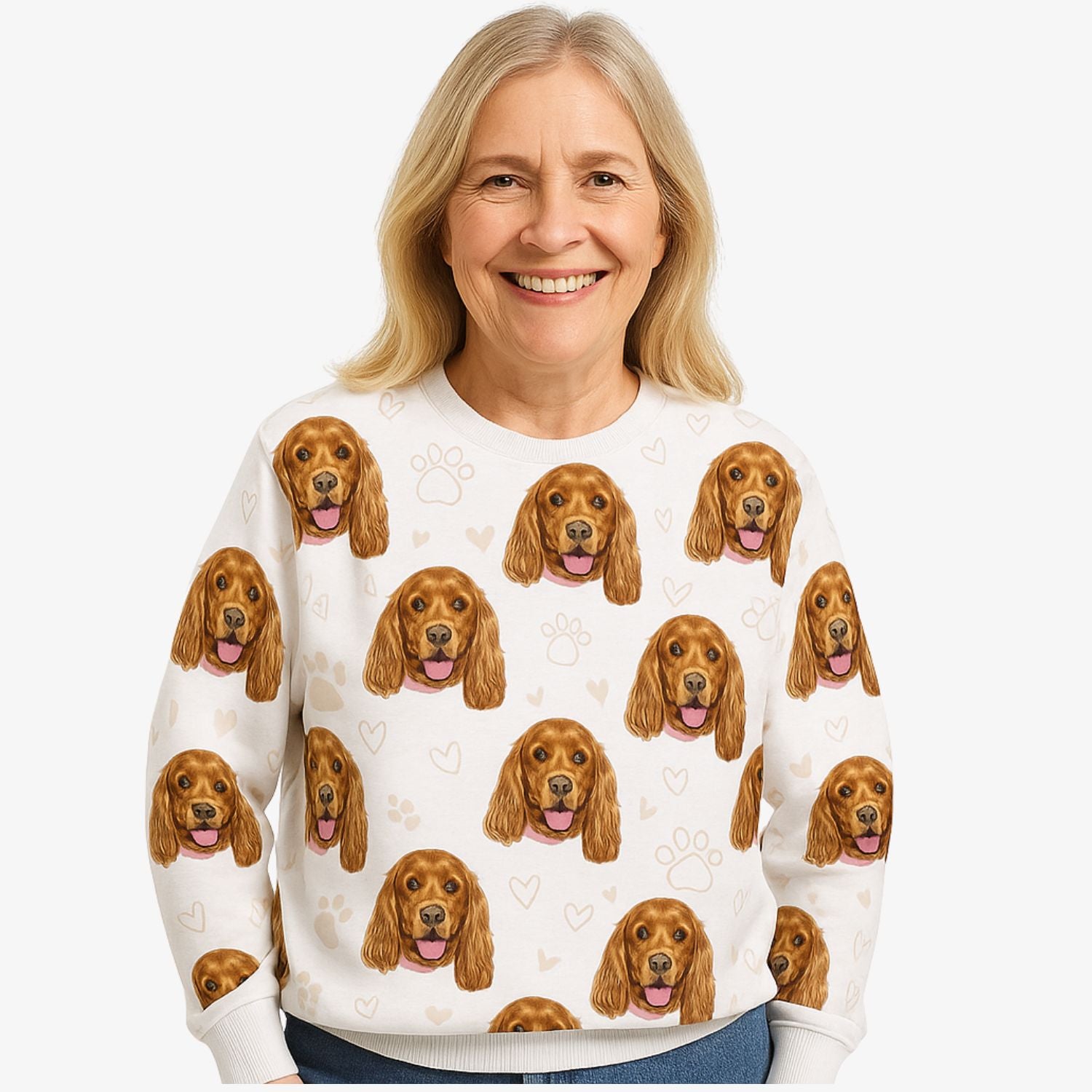 Love Paw Prints Personalised Dog Sweatshirt