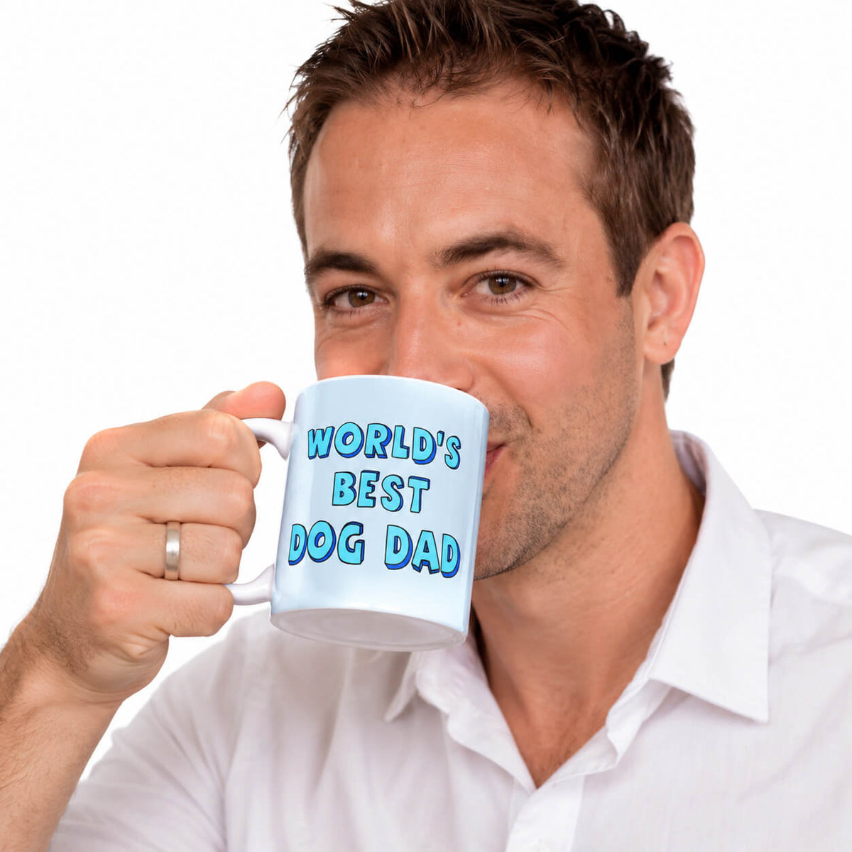 World's Best Dog Dad Photo Frame Personalised Mug