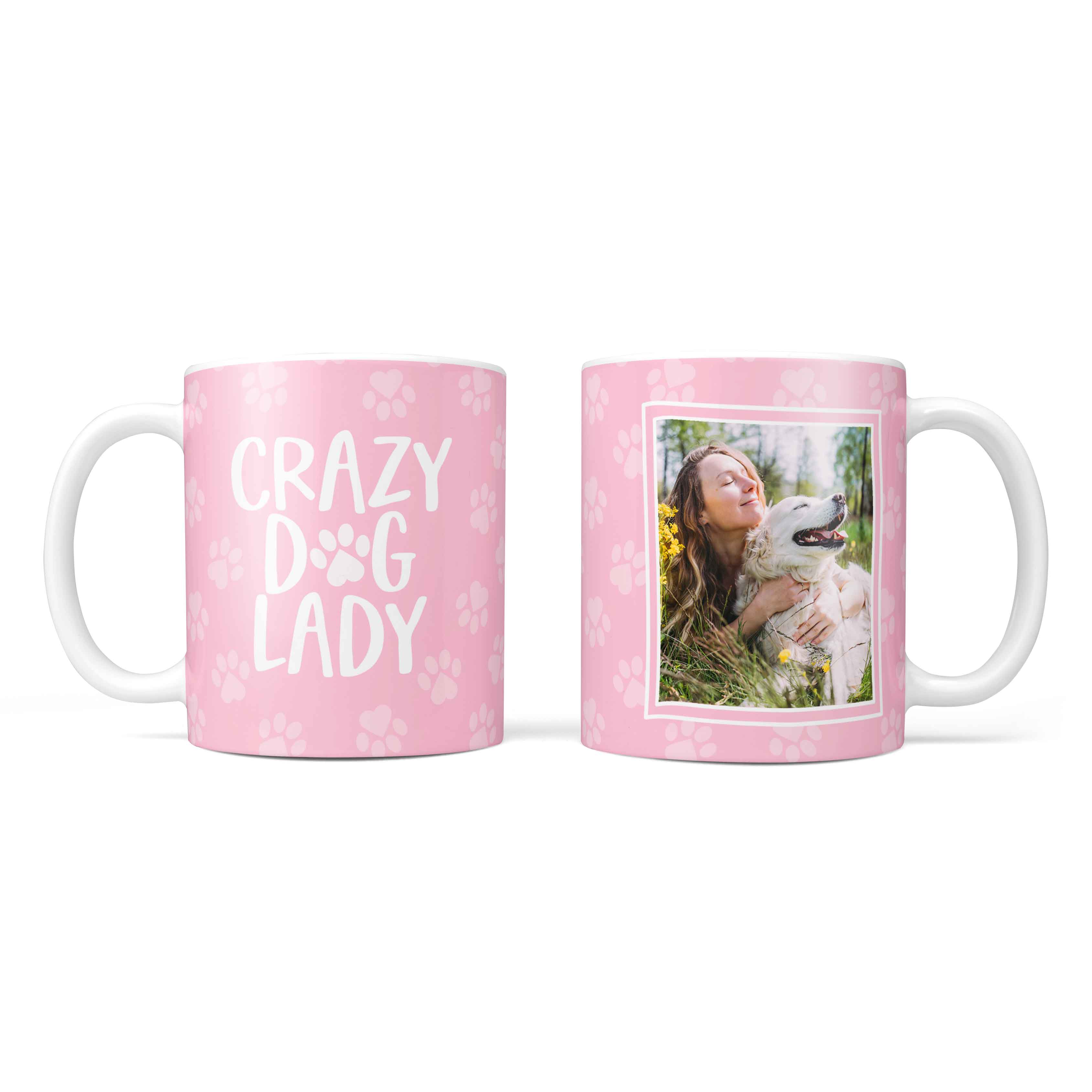 Crazy Dog Lady Photo Frame Personalised Mug