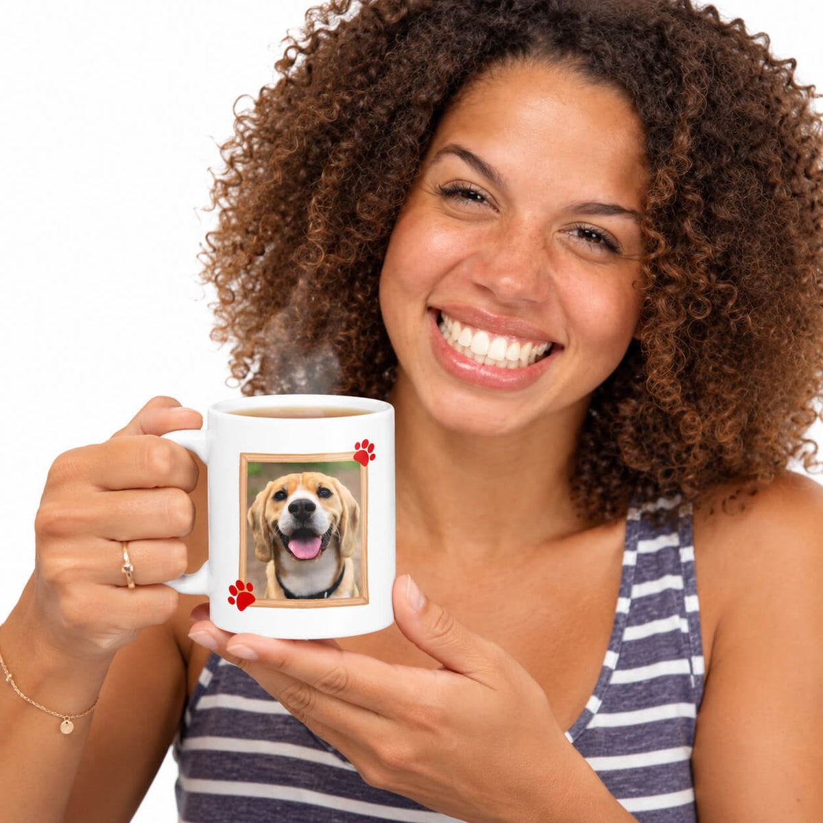 Home is Where the Paws Are Photo Frame Customised Mug