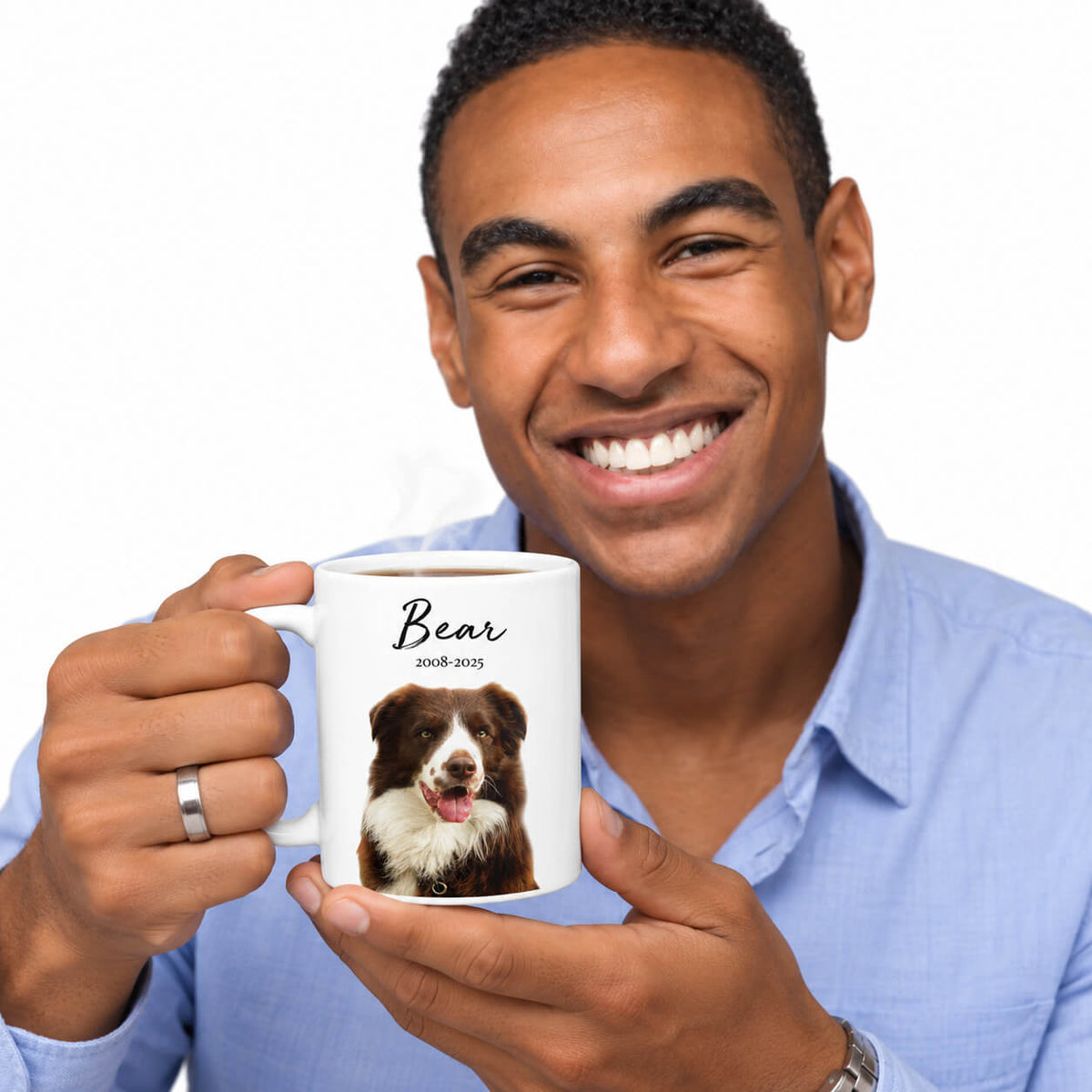 Your Dog (Name & Date) Personalised Memorial Mug