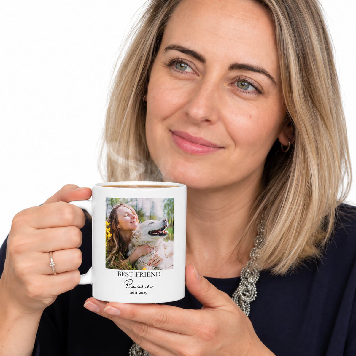 Best Friend Forever Loved Dog Photo Memorial Mug