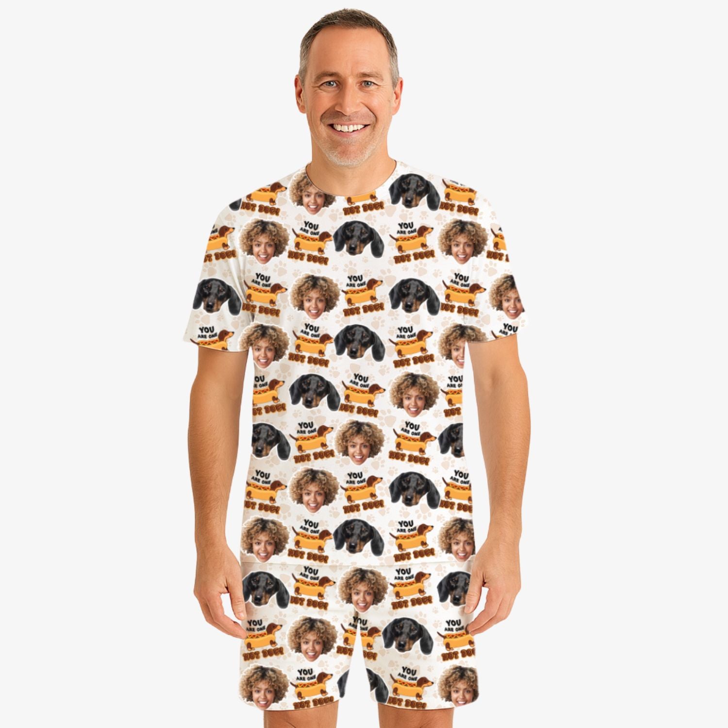 You Are One Hot Dog Men's Personalised Pyjamas