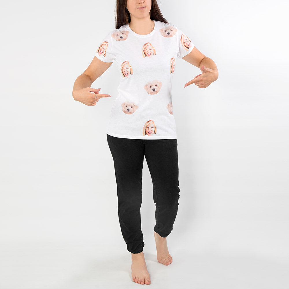 Personalised Dog & Owner Ladies Photo Pyjama Set