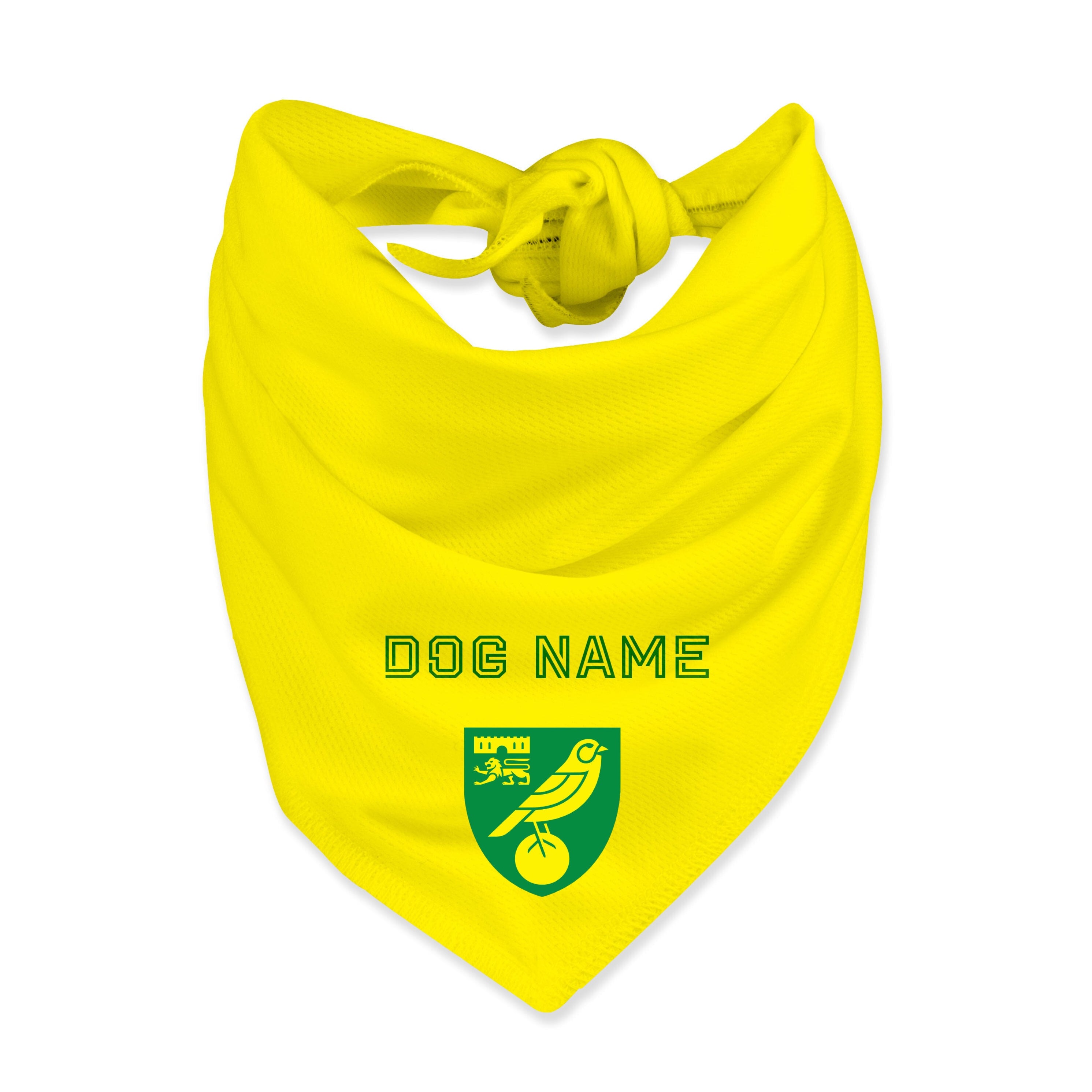Personalised Norwich City Dog Bandana