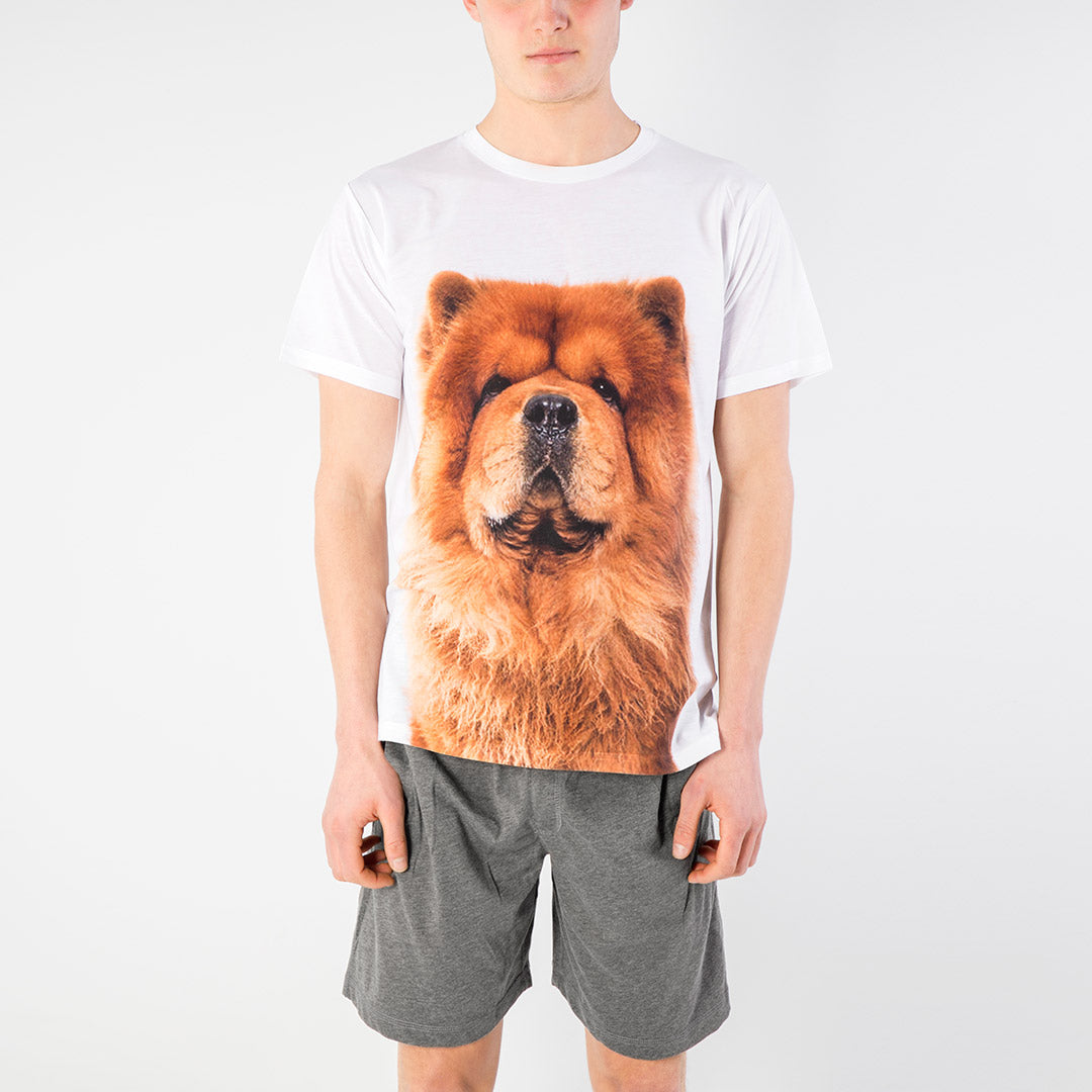 Personalised Dog Face Mens Pyjamas