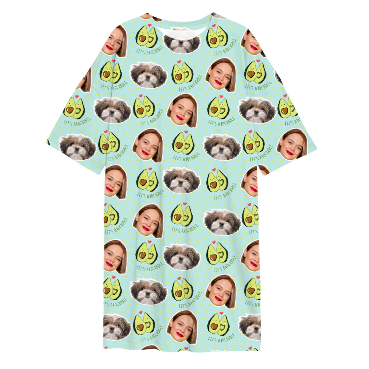 Lets Avocuddle Ladies Sleepy Nightshirt