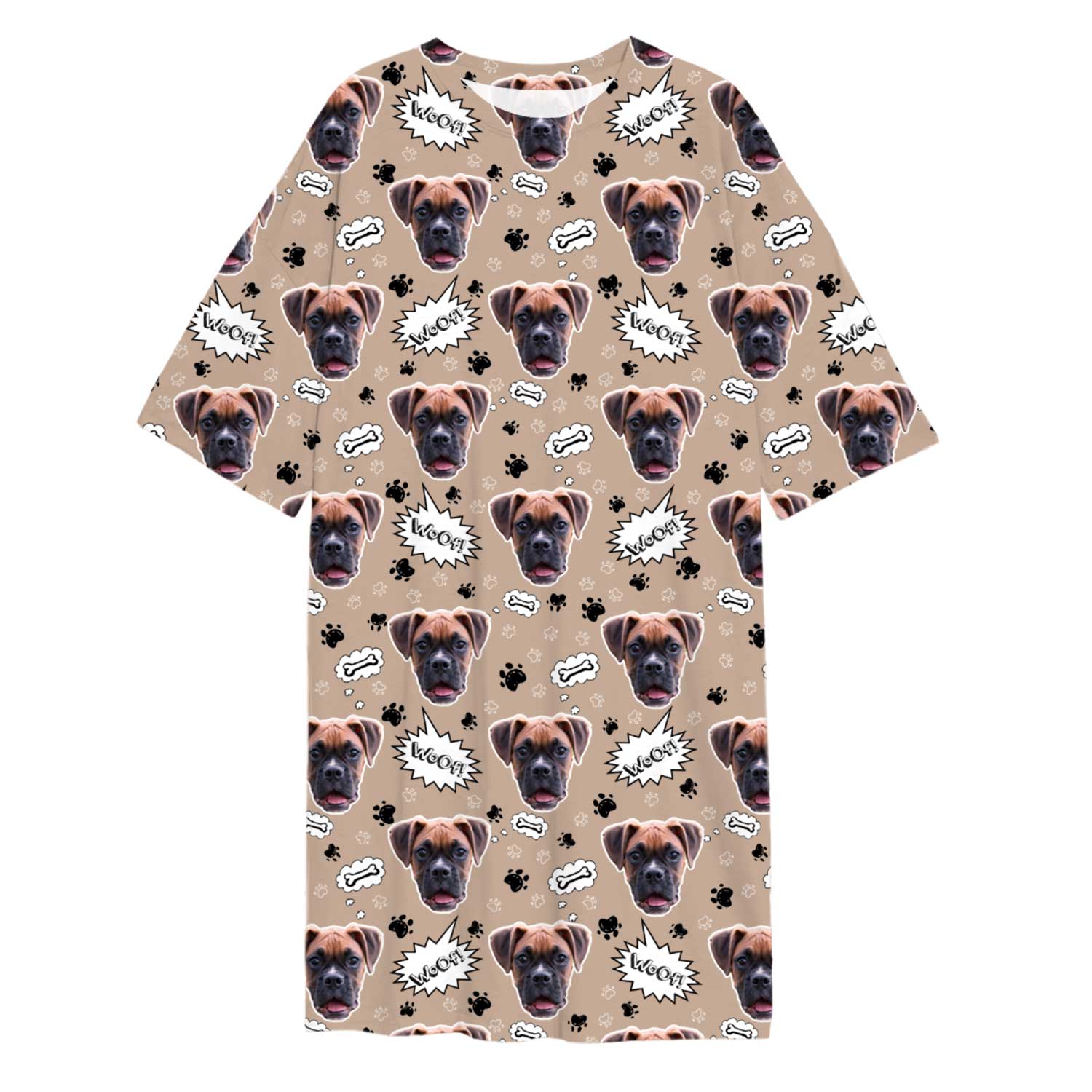 Dog Woof Ladies Sleepy Nightshirt