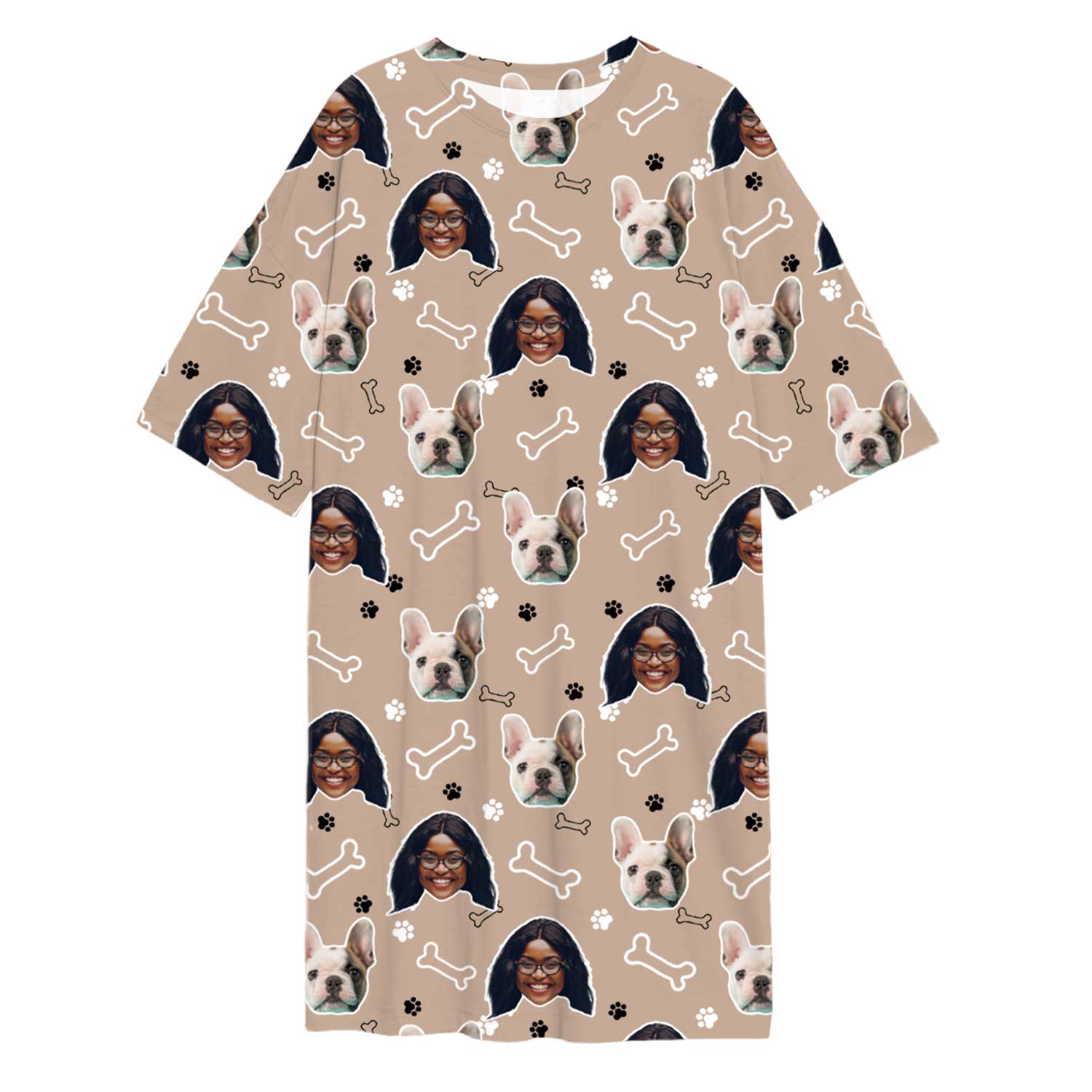 Doodle Paws & Bones Ladies Sleepy Nightshirt