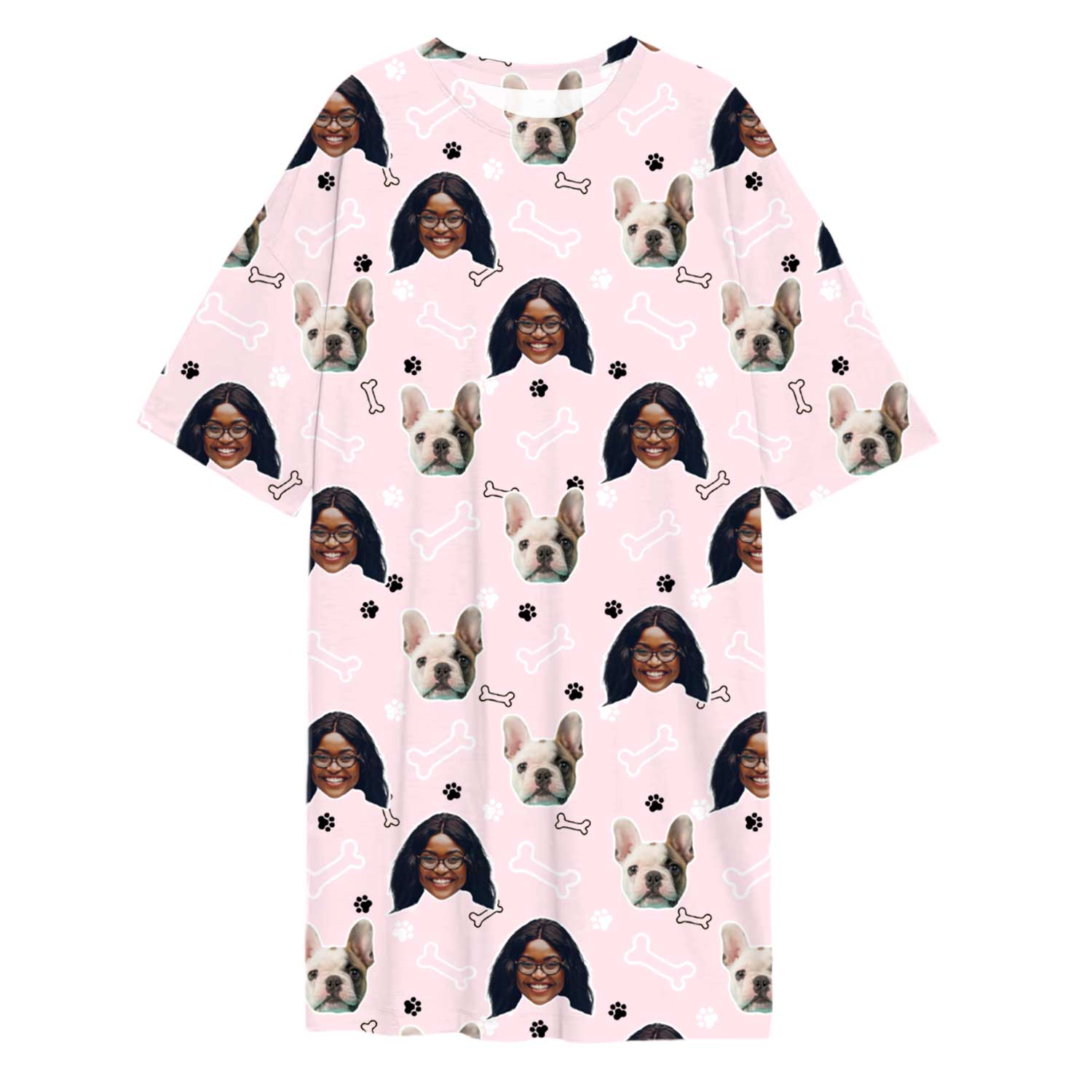Doodle Paws & Bones Ladies Sleepy Nightshirt
