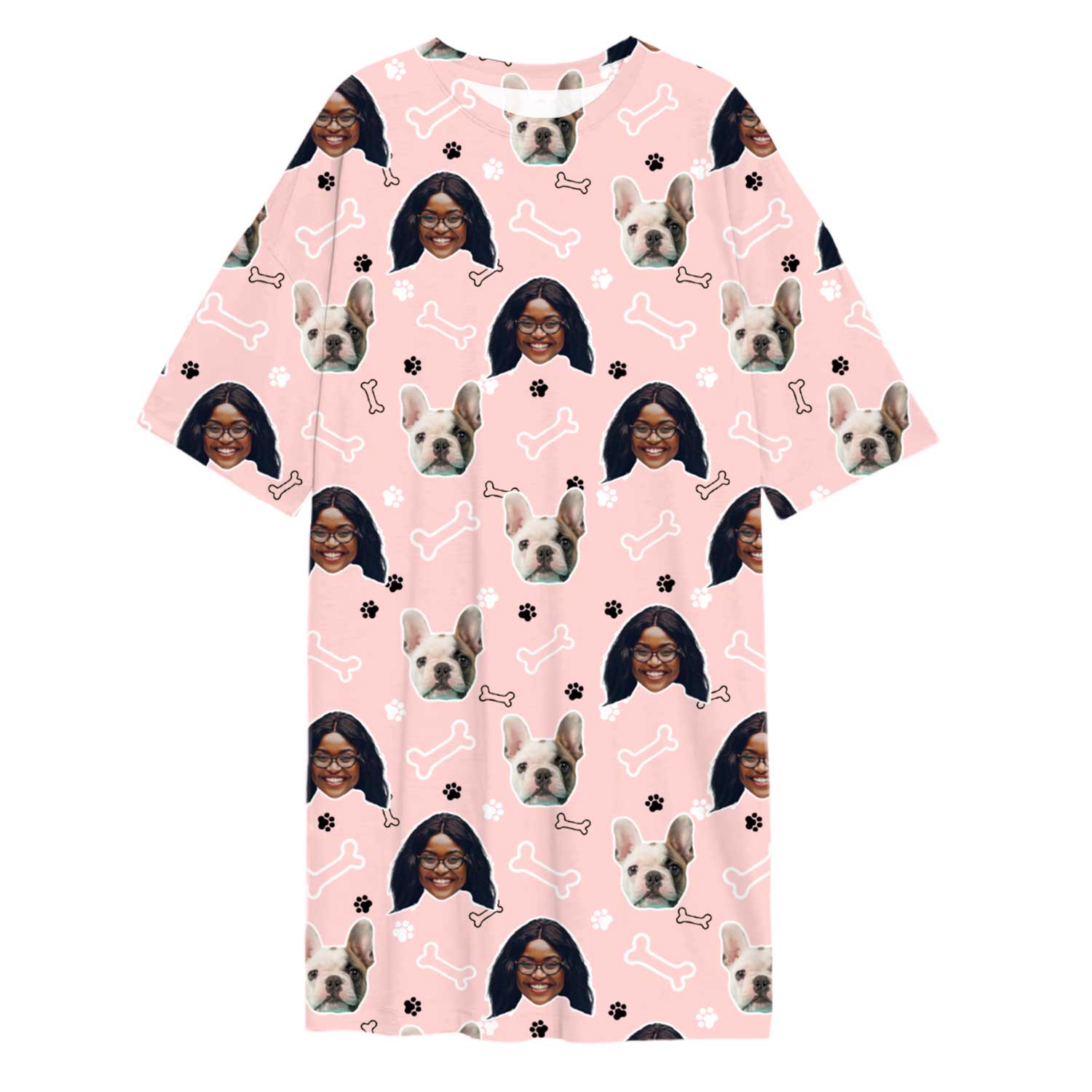 Doodle Paws & Bones Ladies Sleepy Nightshirt