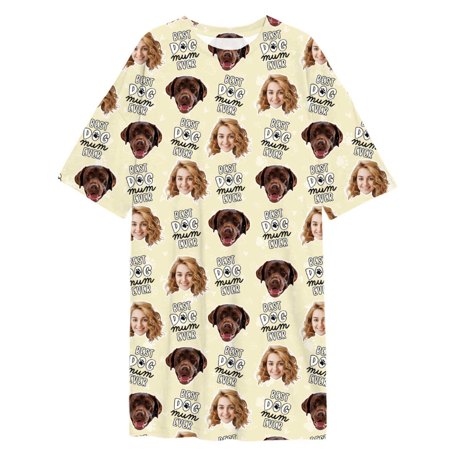 Best Dog Mum Ever Ladies Sleepy Nightshirt