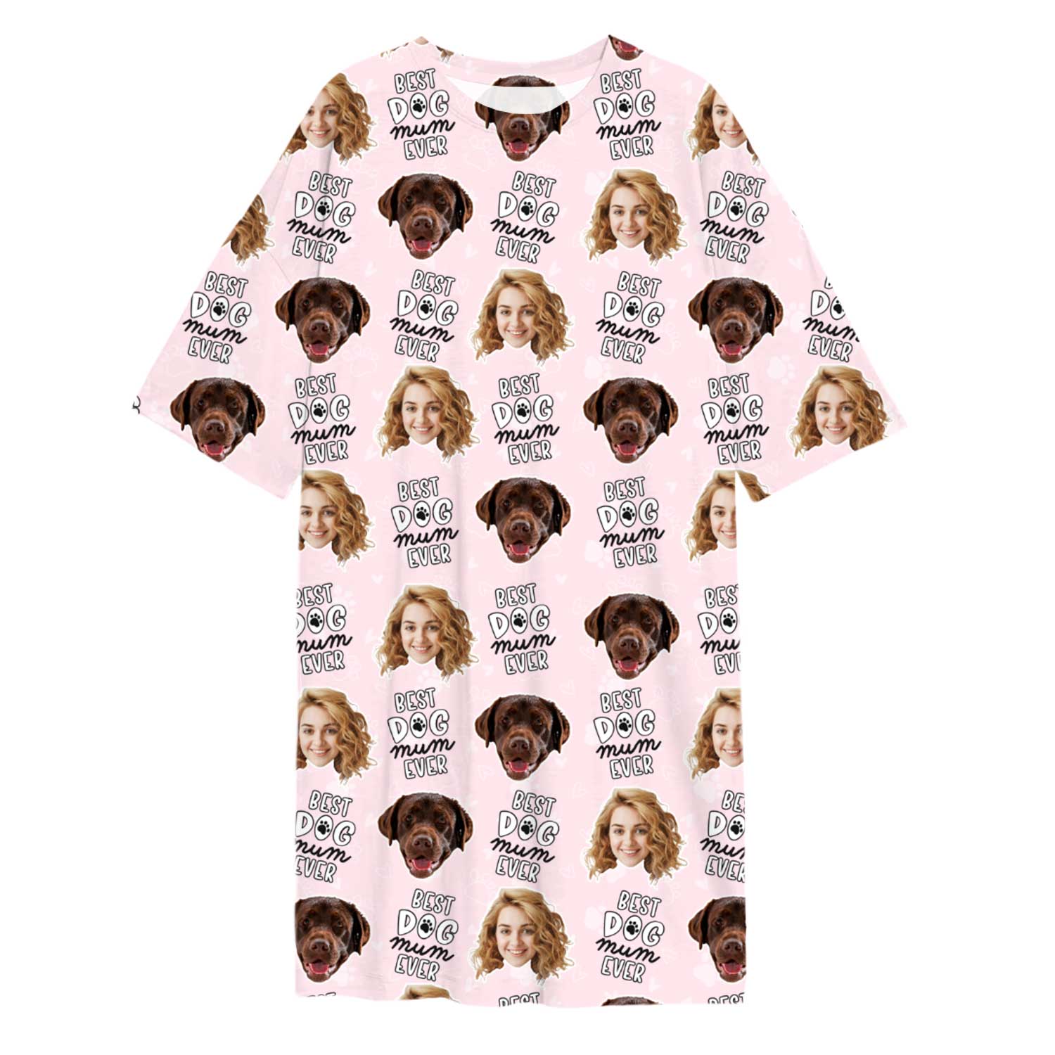 Best Dog Mum Ever Ladies Sleepy Nightshirt