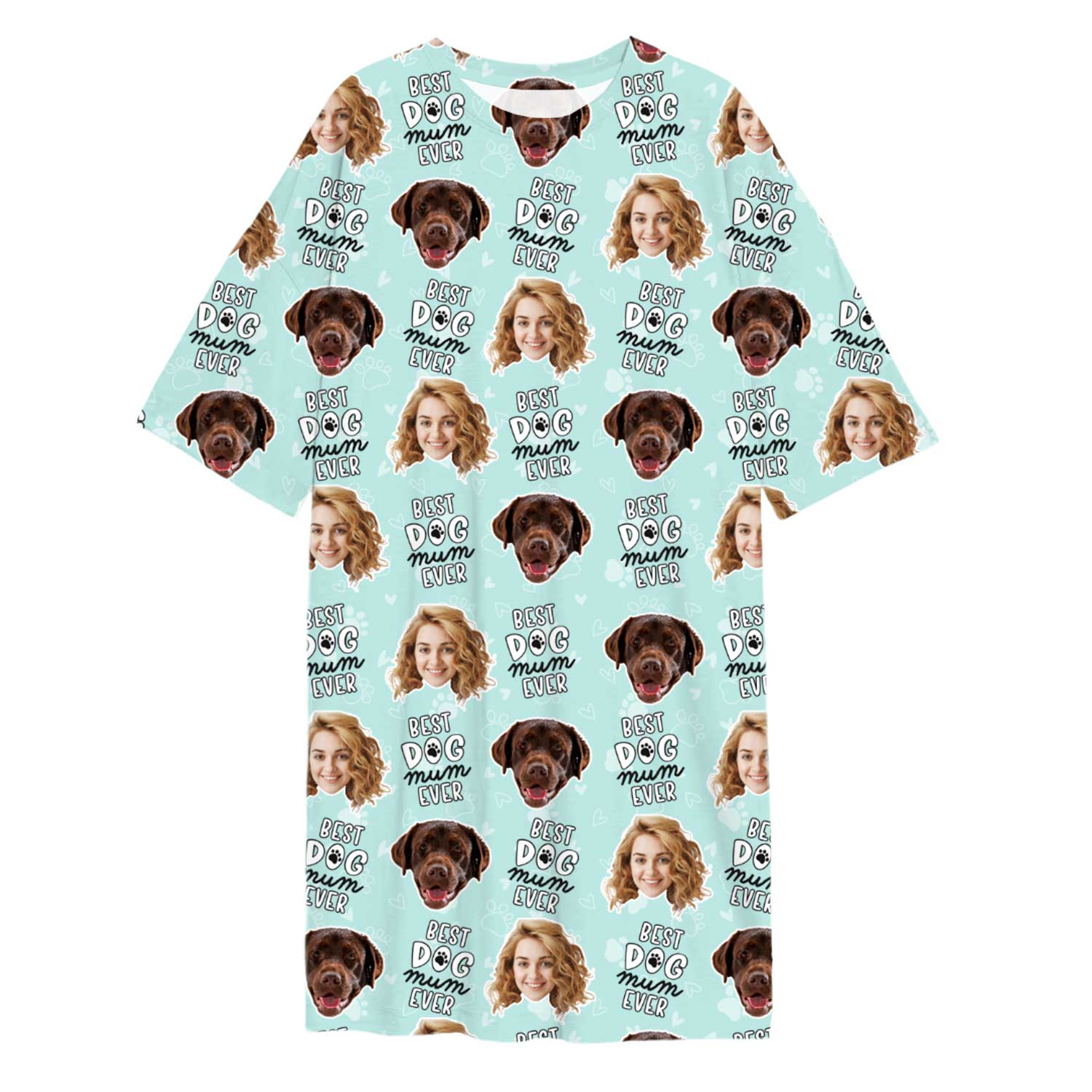 Best Dog Mum Ever Ladies Sleepy Nightshirt