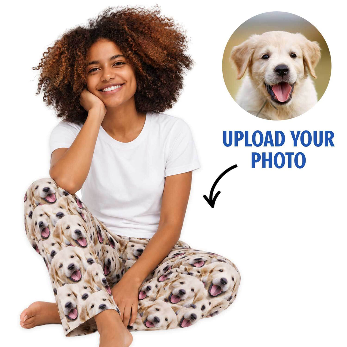 Women's Dog Mash Personalised Pyjama Bottoms