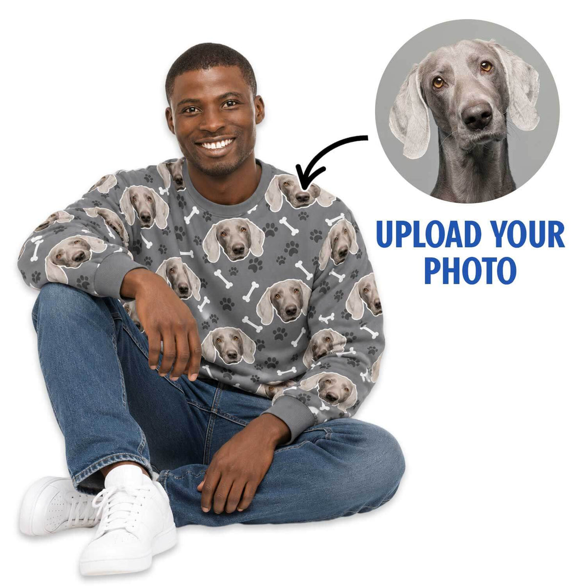 Dogsy Pattern Personalised Sweatshirt