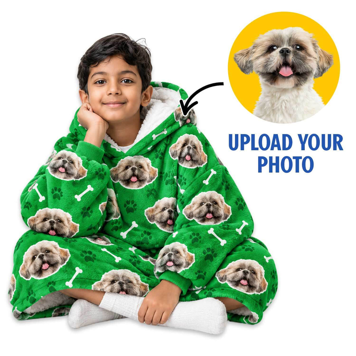 Your Dog Chillzy Kids Hoodie Blanket