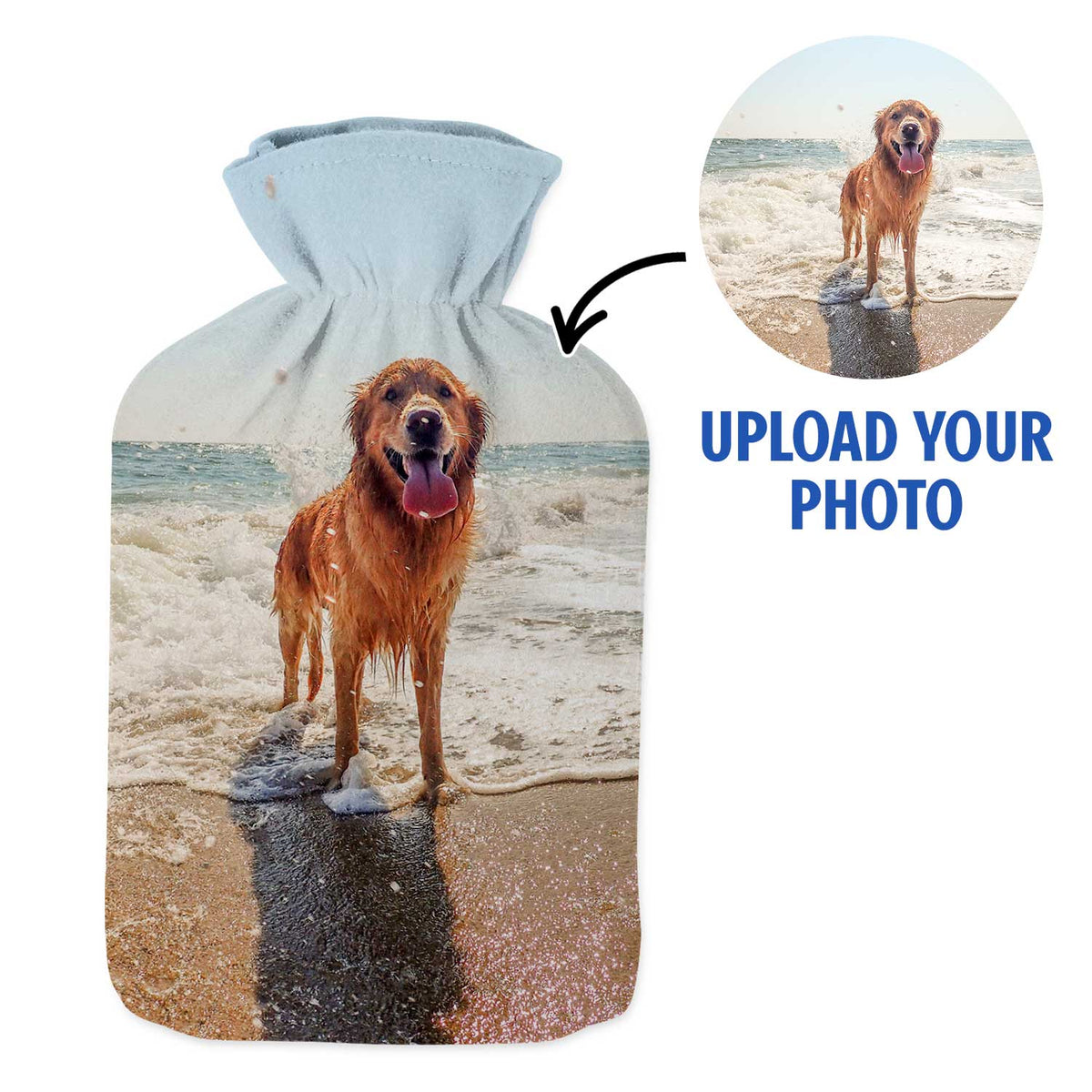 Your Photo Dog Hot Water Bottle