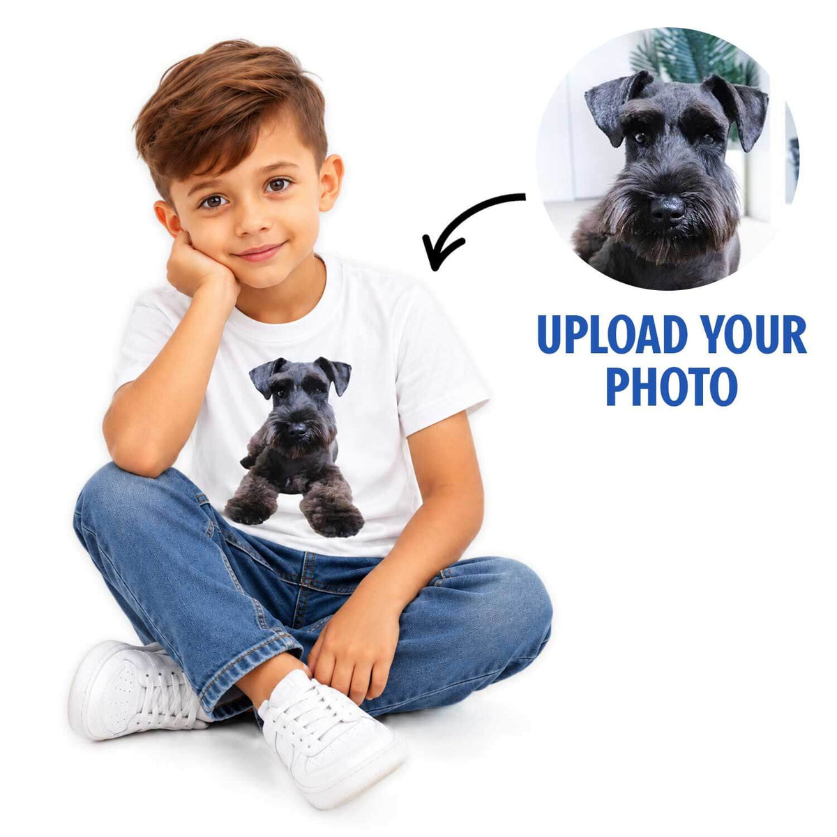 Dog Photo Kids Personalised T-Shirt