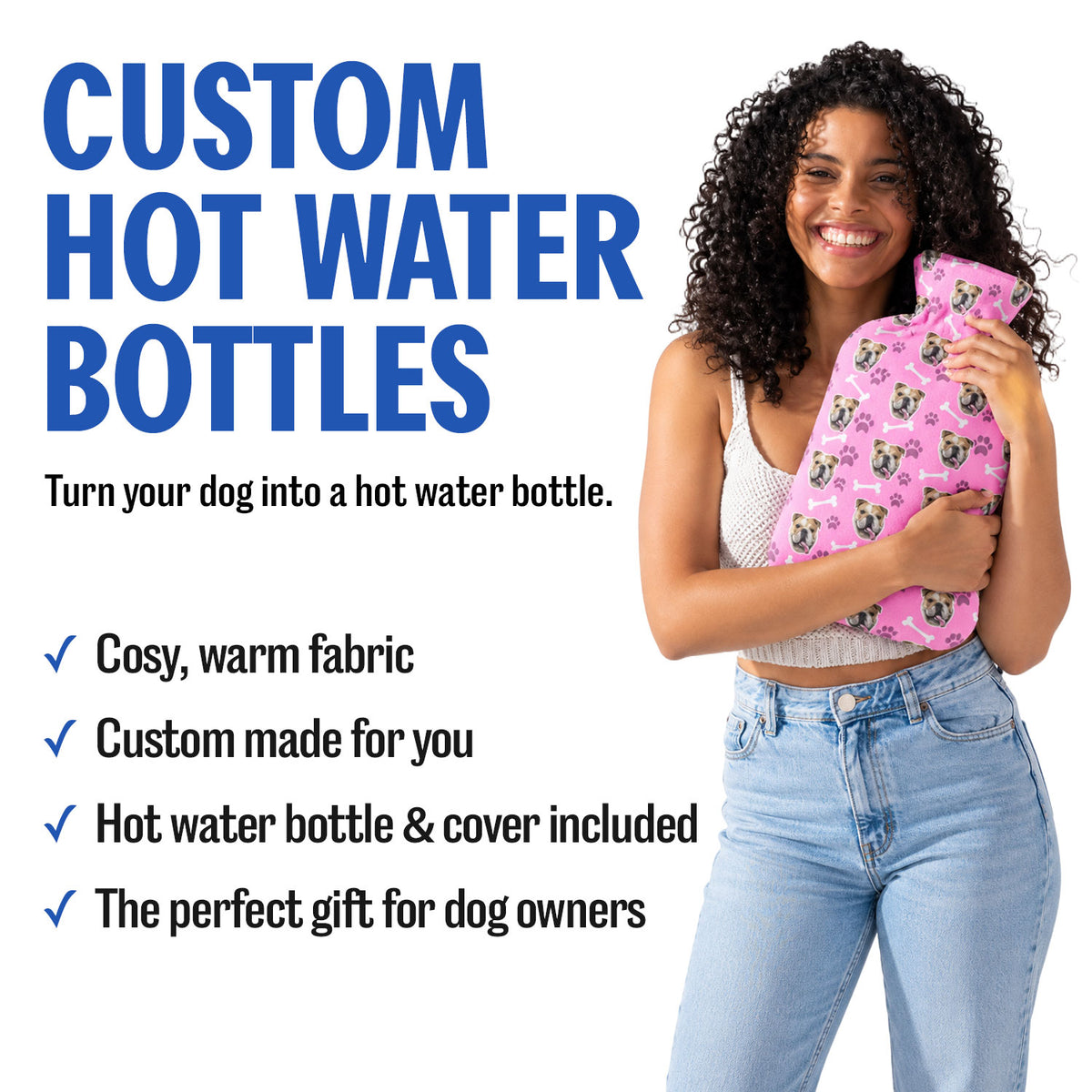 Your Photo Dog Hot Water Bottle