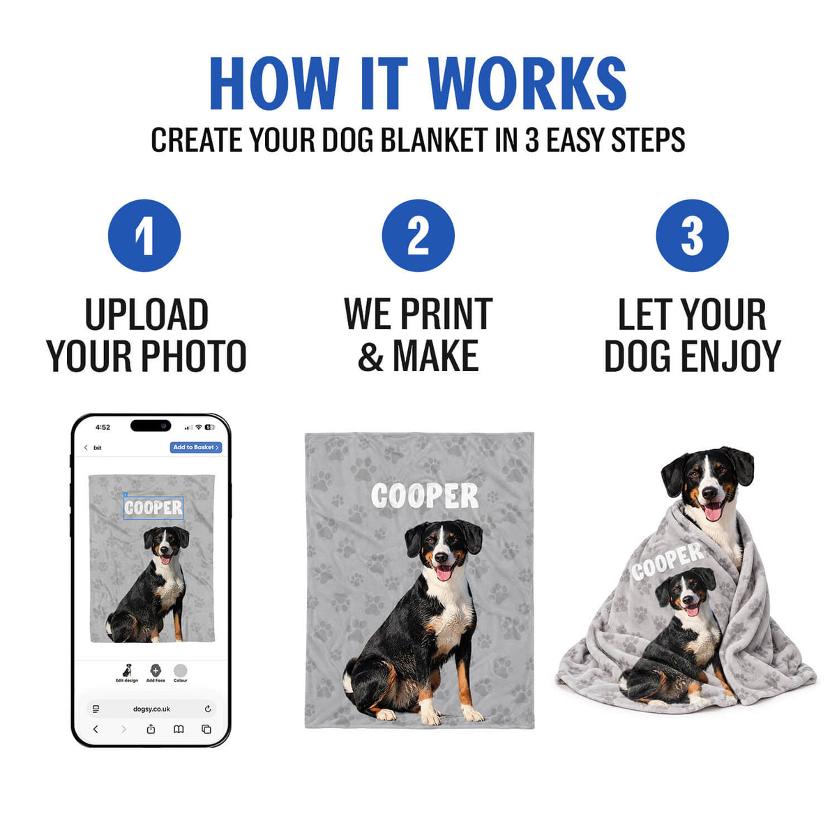 The Dogsy Personalised Blanket