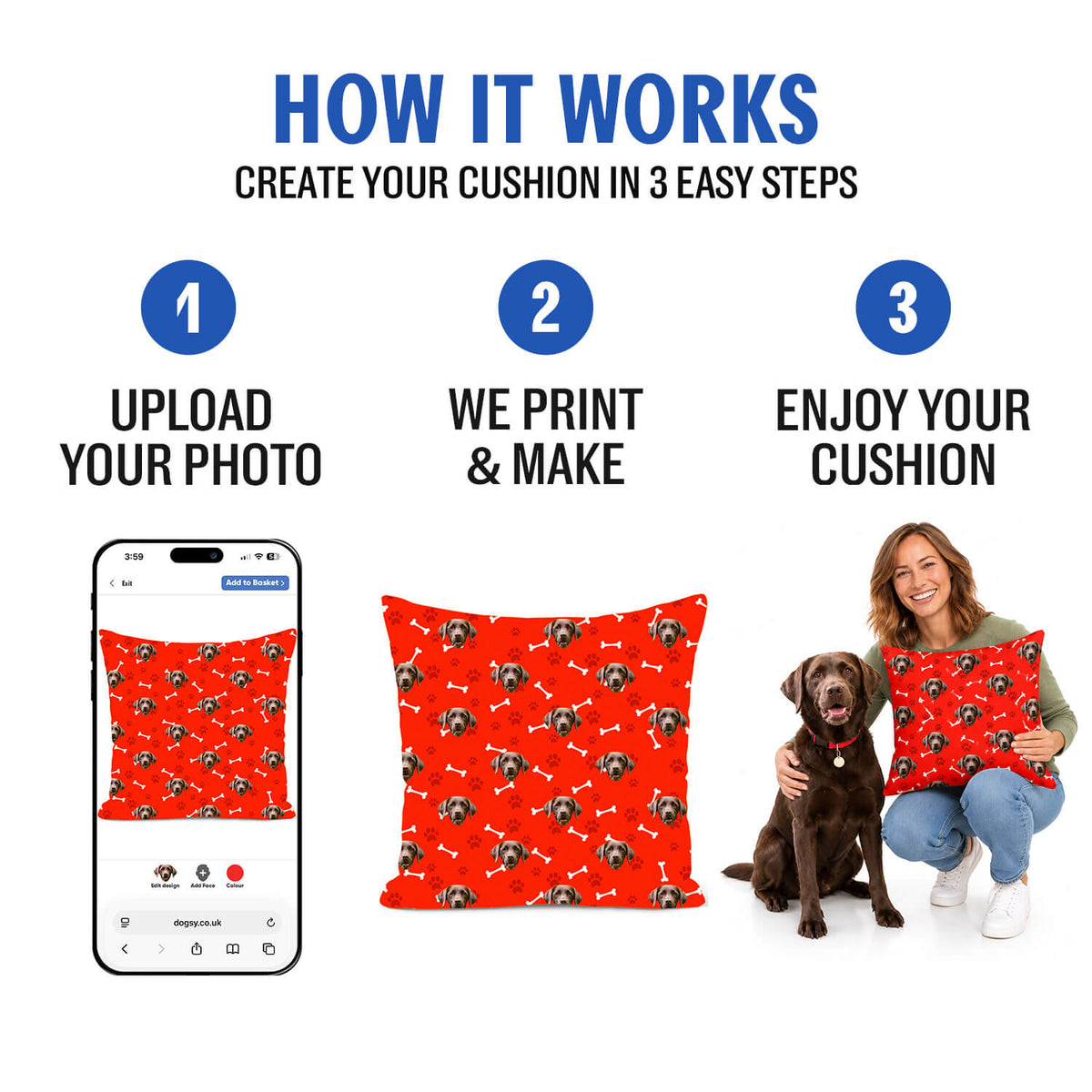 Dogsy Bones Cushion