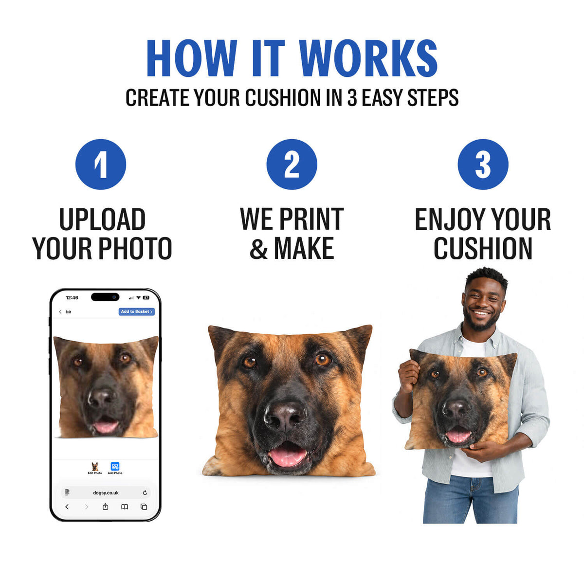 Your Dog Face Splat Cushion