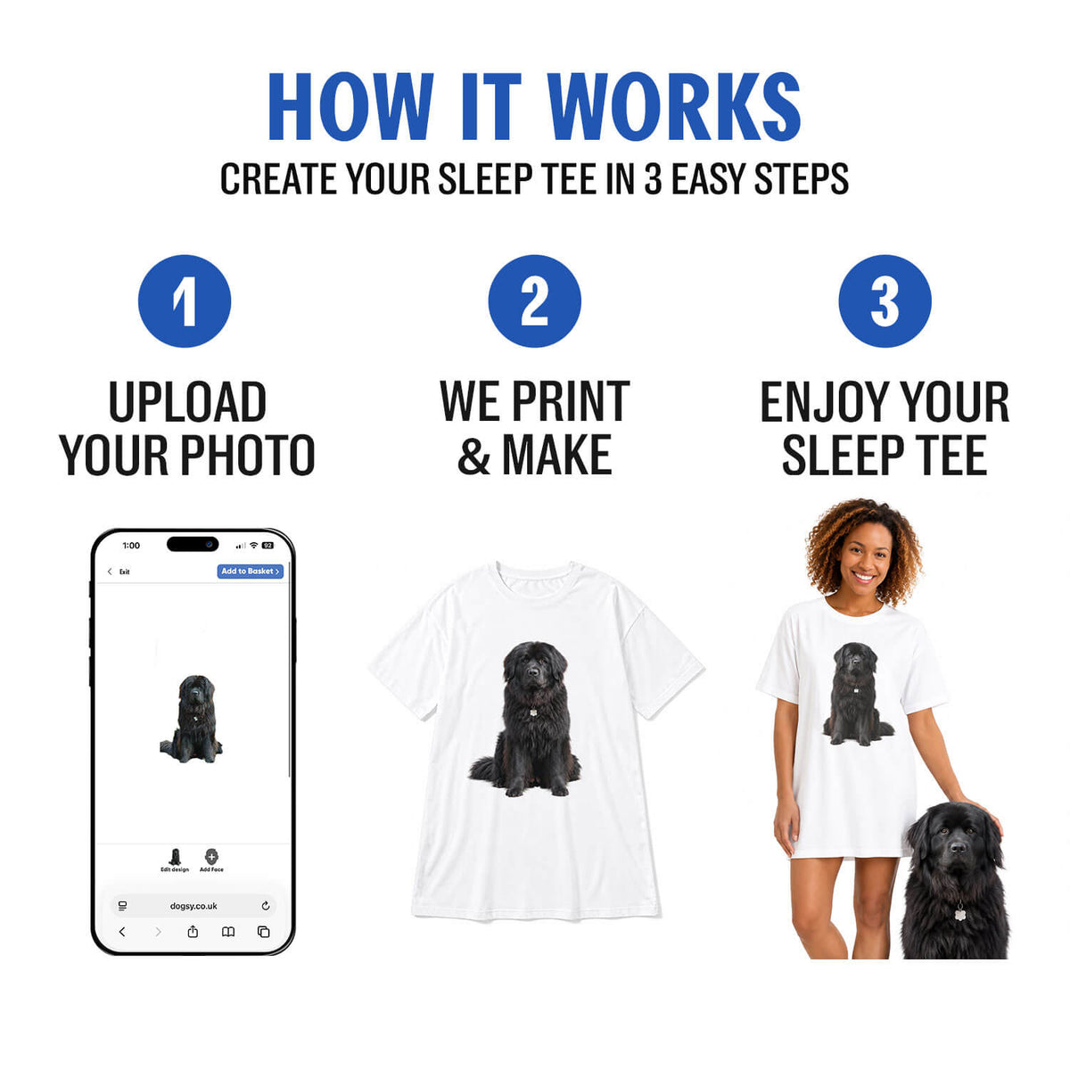 Dog Face Ladies Sleepy Nightshirt