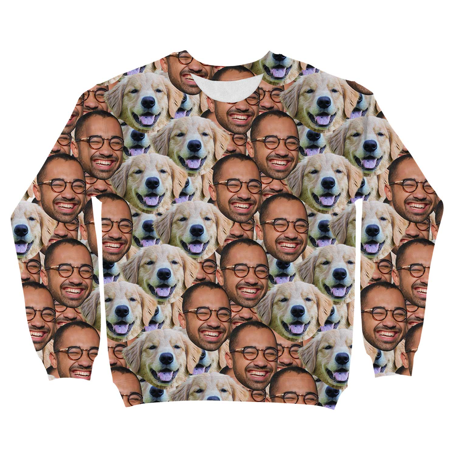 Dog Face Mash Personalised Sweatshirt
