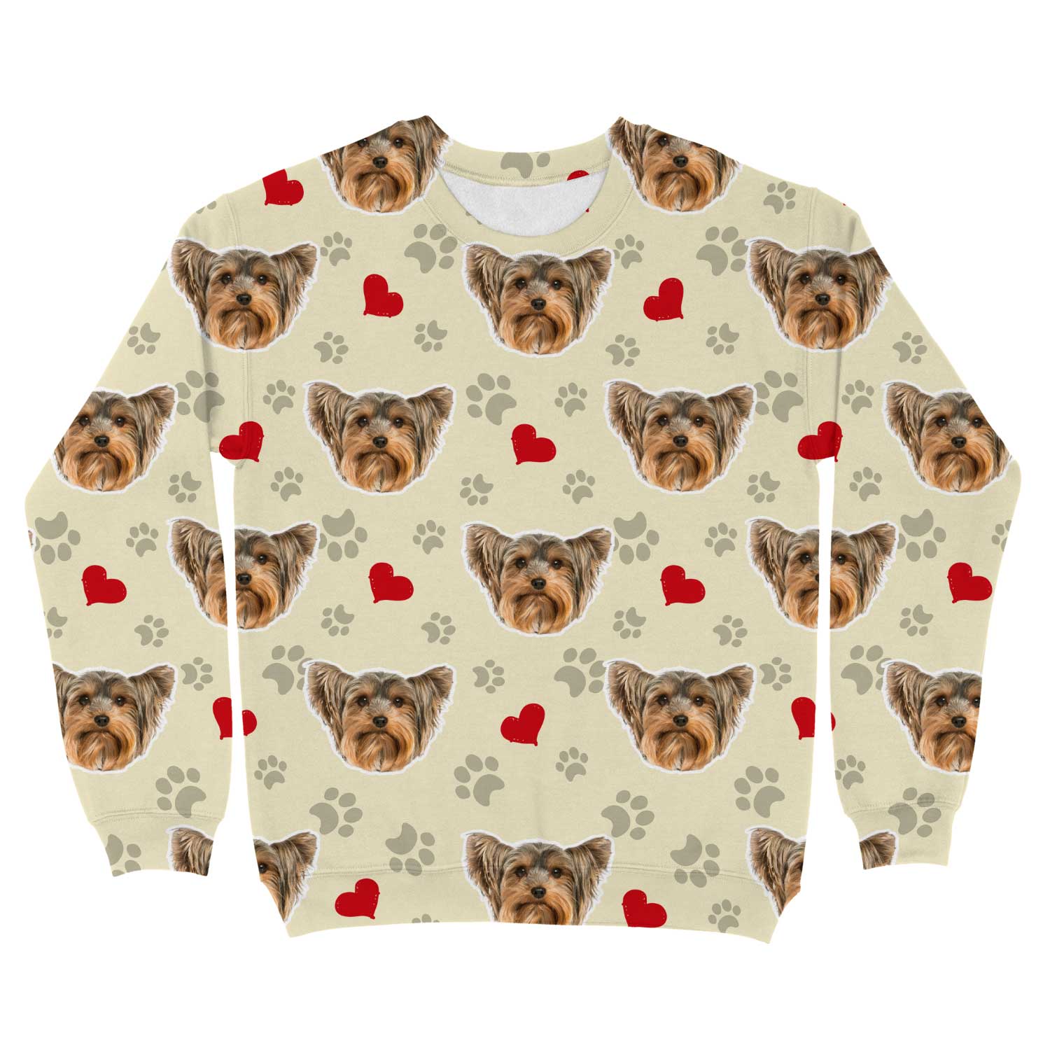 Paws & Red Hearts Personalised Sweatshirt